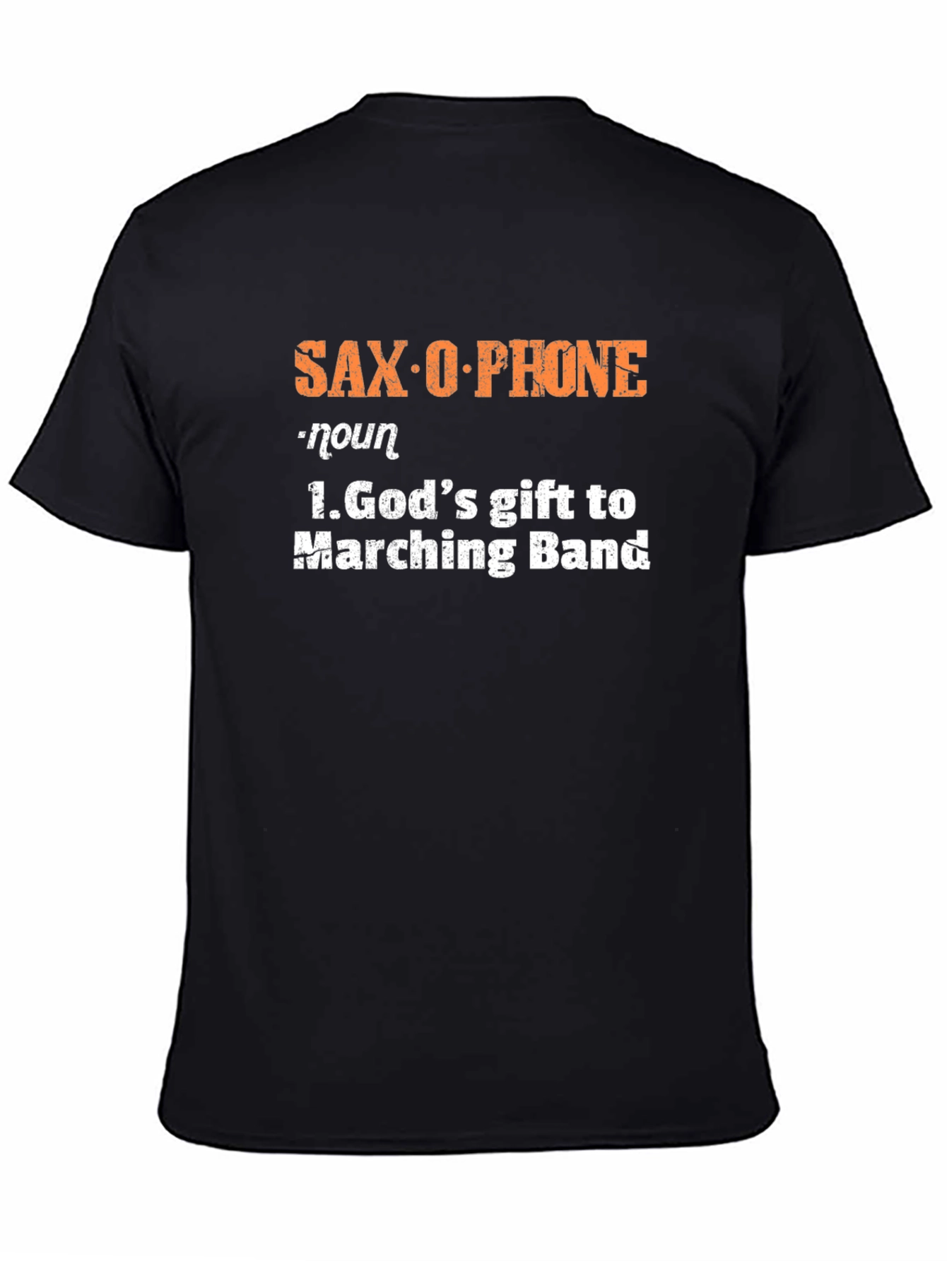 Saxophone Definition Black T-Shirt