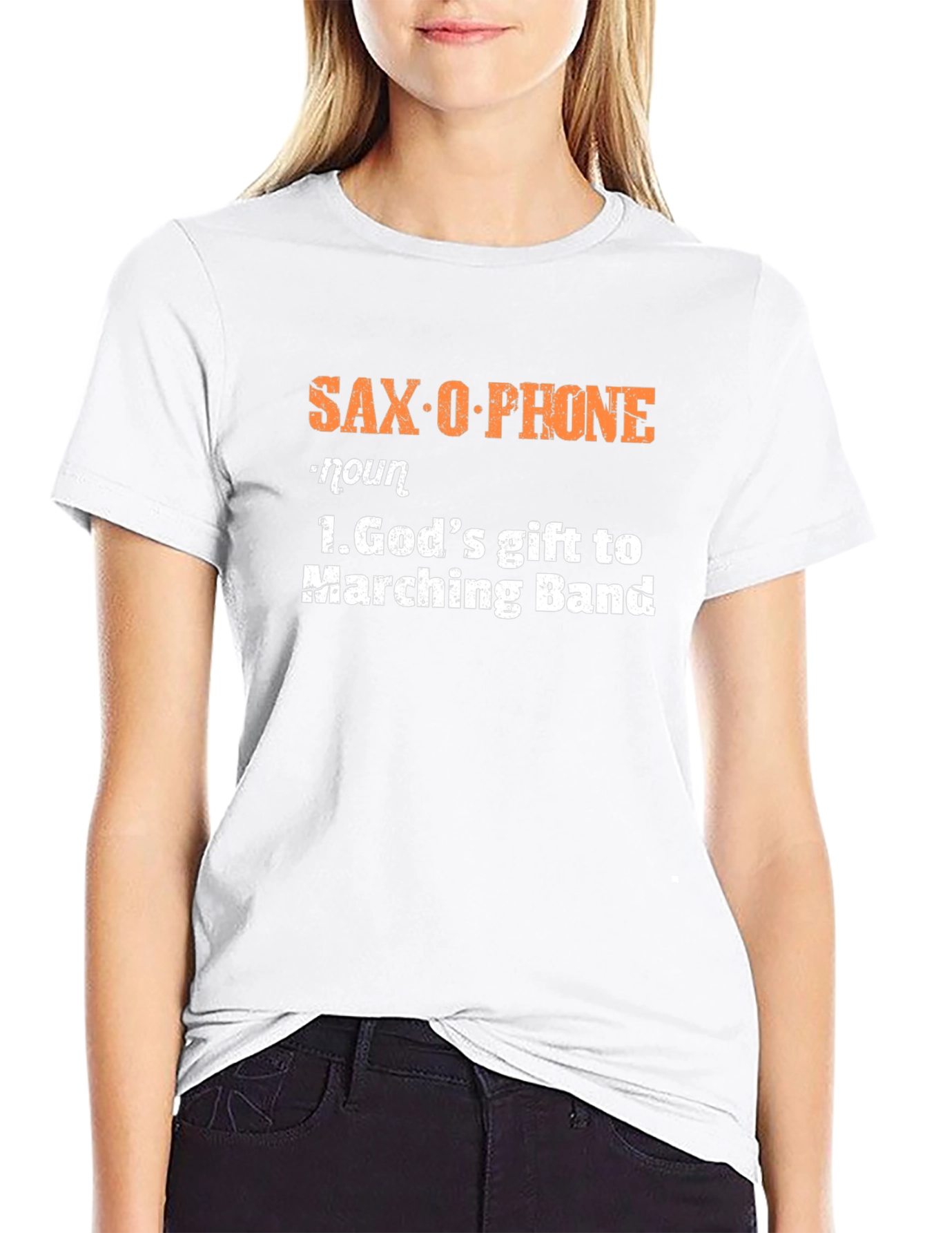 Saxophone Definition Black T-Shirt
