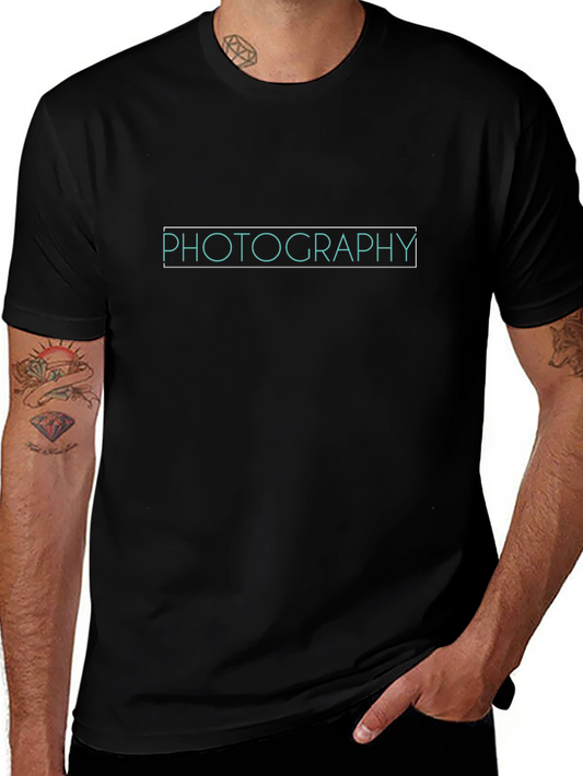 Photography Tee - Classic Black Cotton Shirt