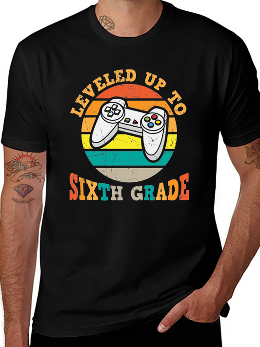Leveled Up to Sixth Grade Gamer T-Shirt