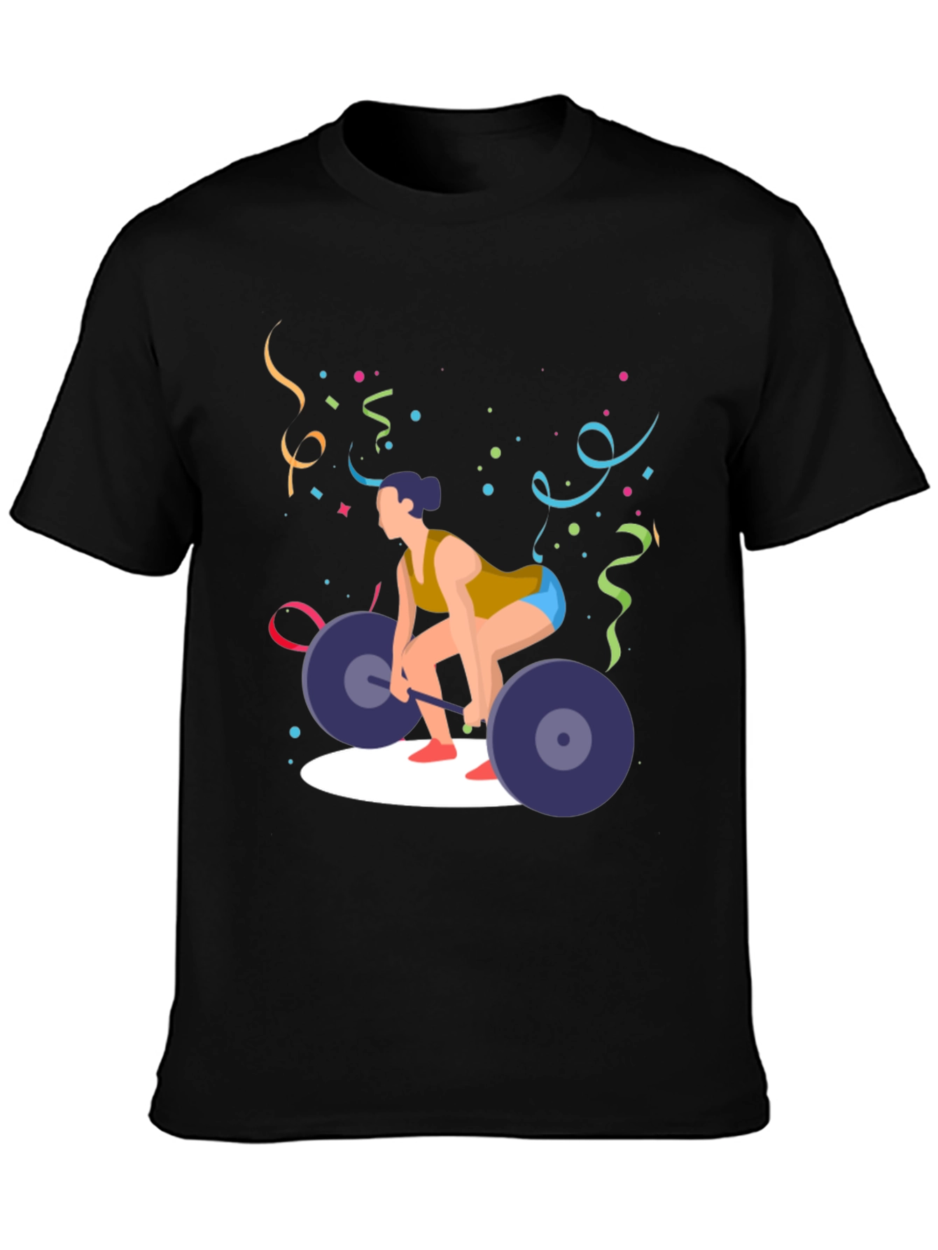 Weightlifting T-Shirt - Black Gym Tee