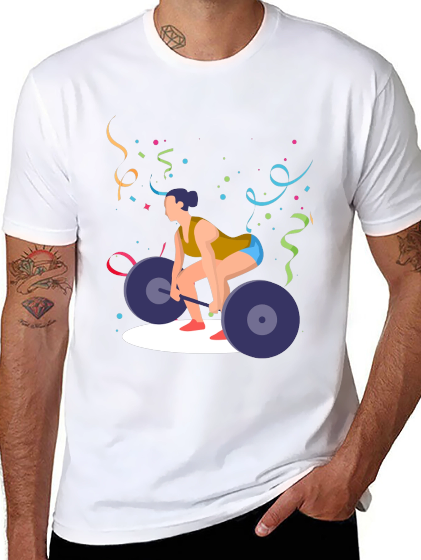 Weightlifting T-Shirt - Black Gym Tee