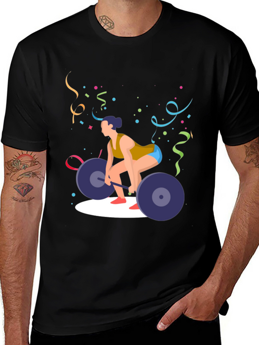 Weightlifting T-Shirt - Black Gym Tee