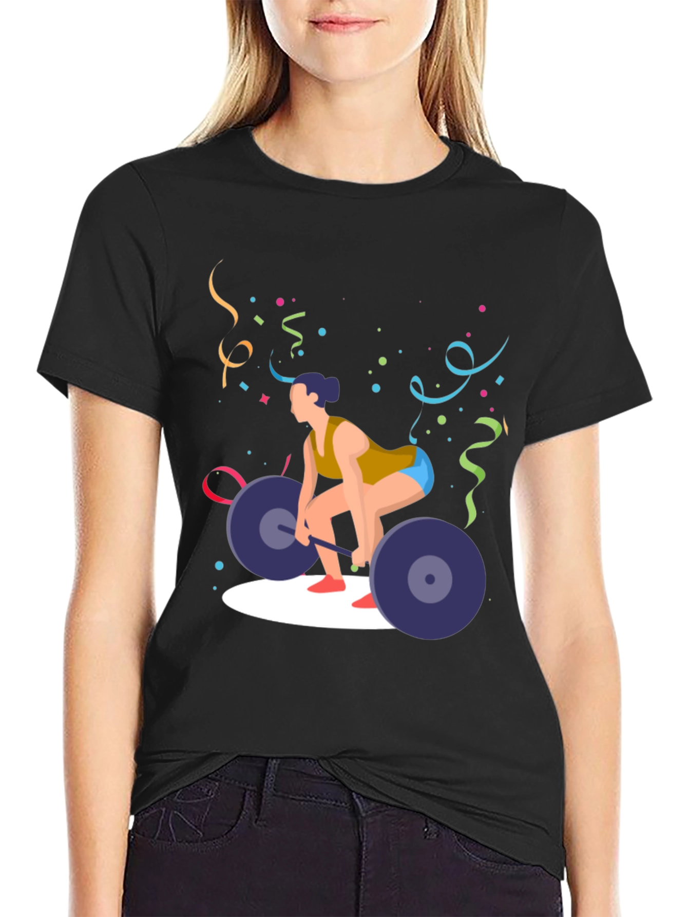 Weightlifting T-Shirt - Black Gym Tee