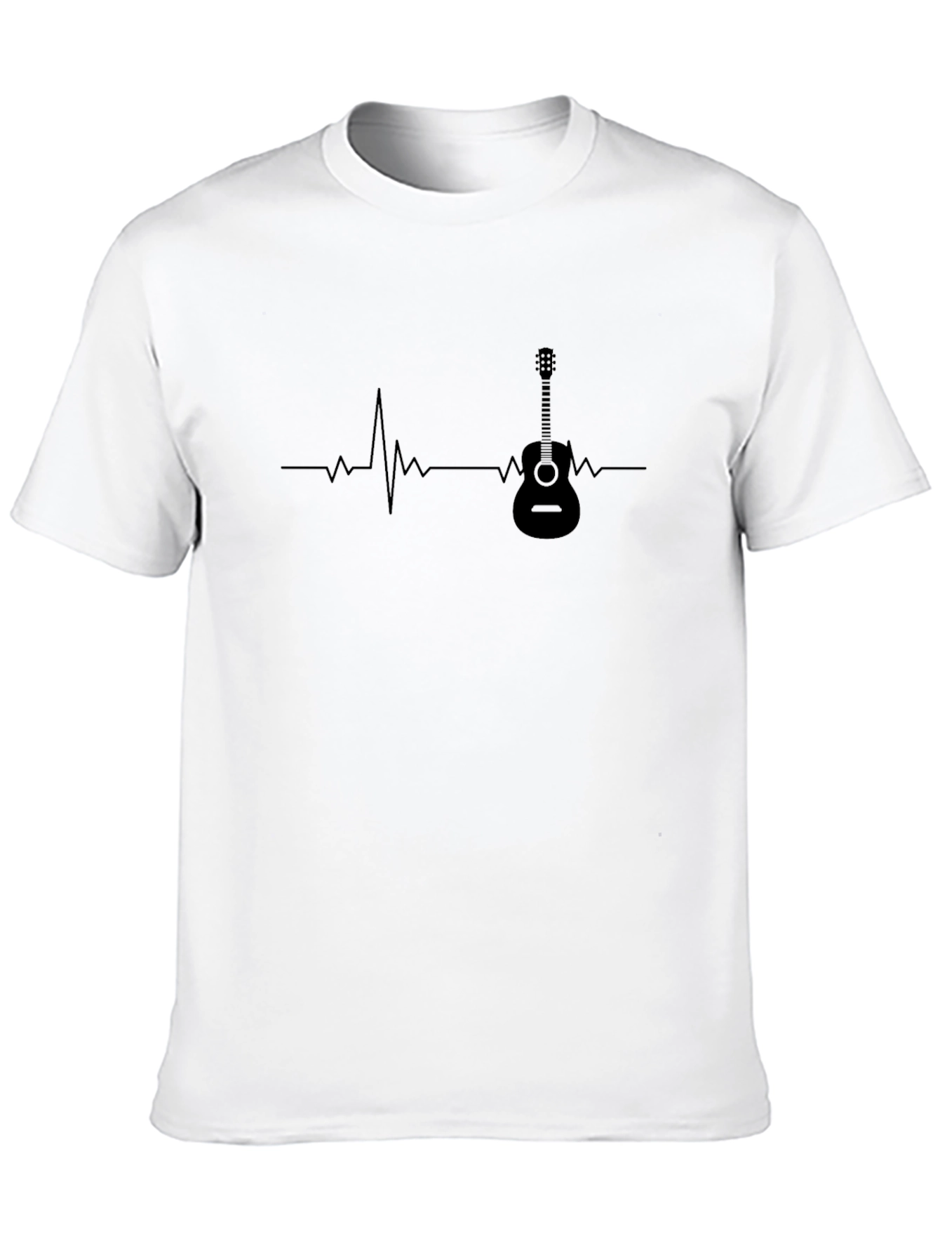 Guitar Heartbeat T-Shirt - Music Lover Tee