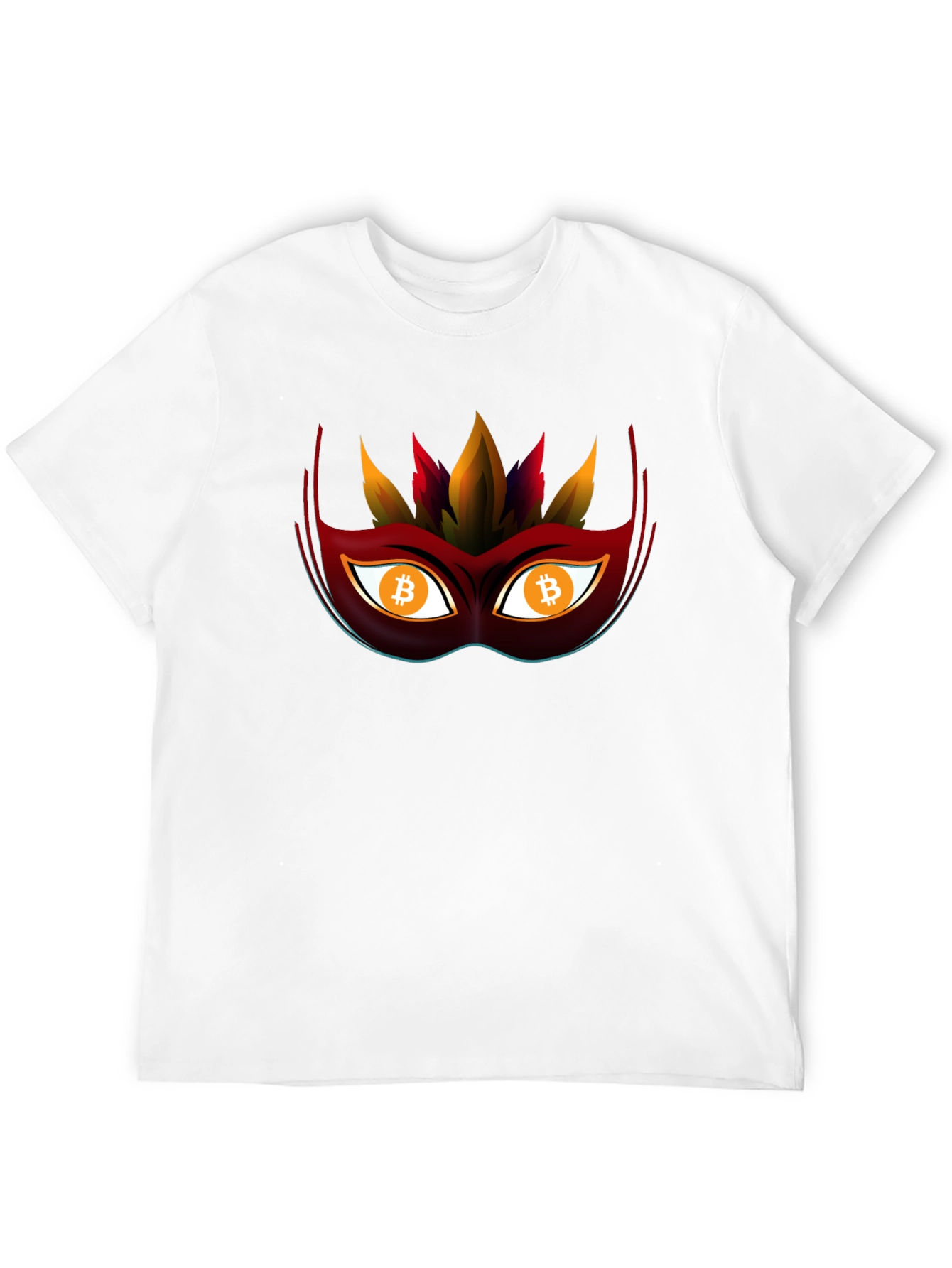 Bitcoin Mask Tee - Crypto Style Statement
