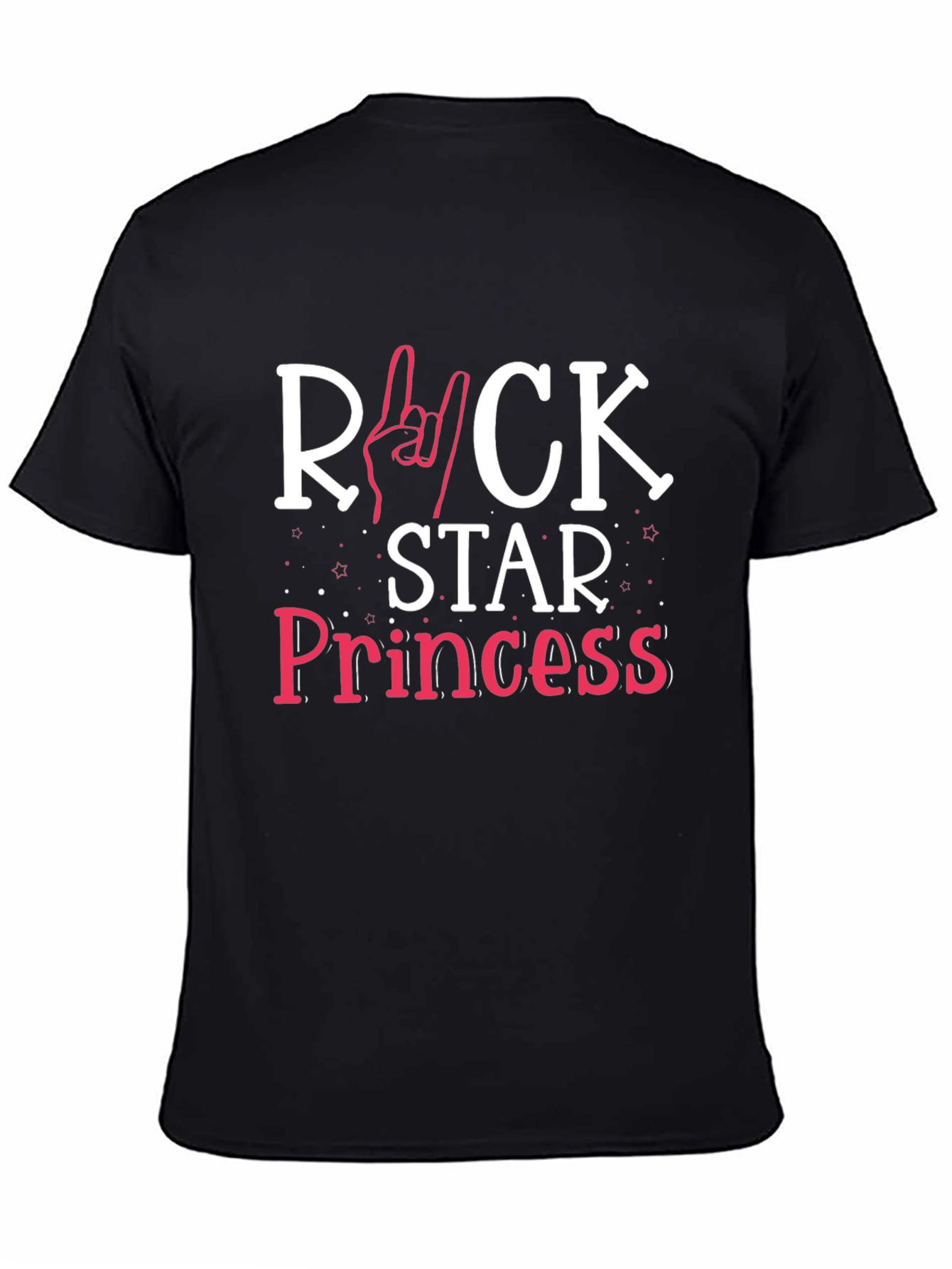 Rockstar Princess Graphic T-Shirt - Black Cotton Tee
