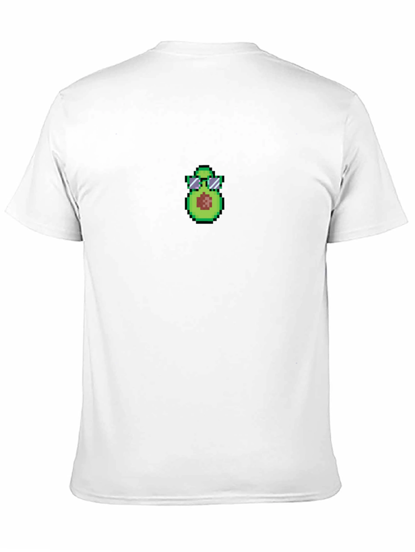 Pixel Avocado Sunglasses Black T-Shirt