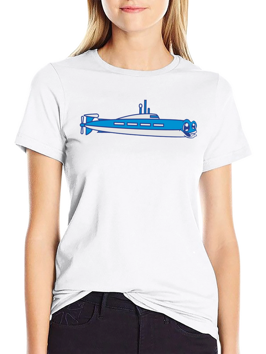 Yellow Submarine Cartoon T-Shirt - Black