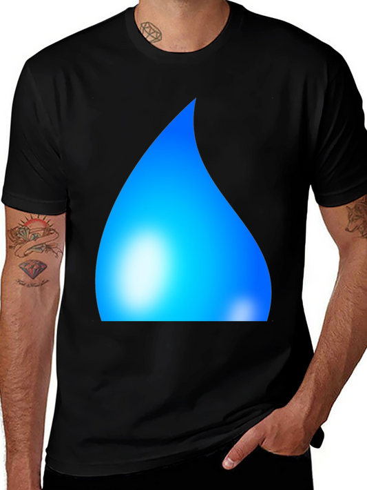 Cool Blue Graphic Tee - Soft Cotton Comfort