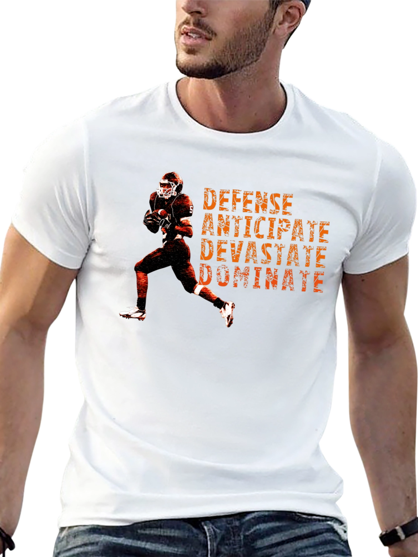 Football Defense Graphic T-Shirt
