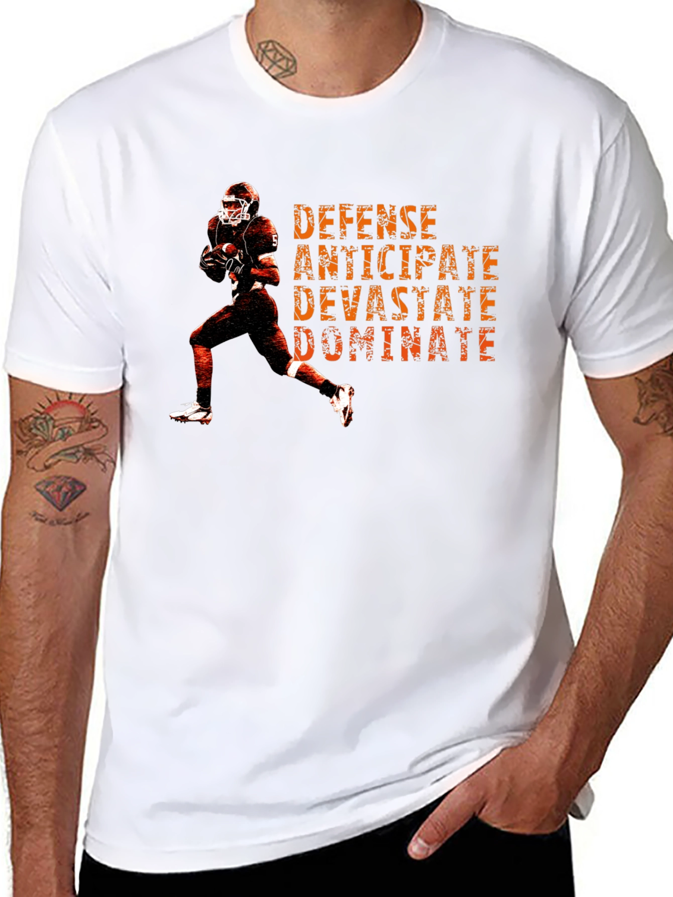 Football Defense Graphic T-Shirt