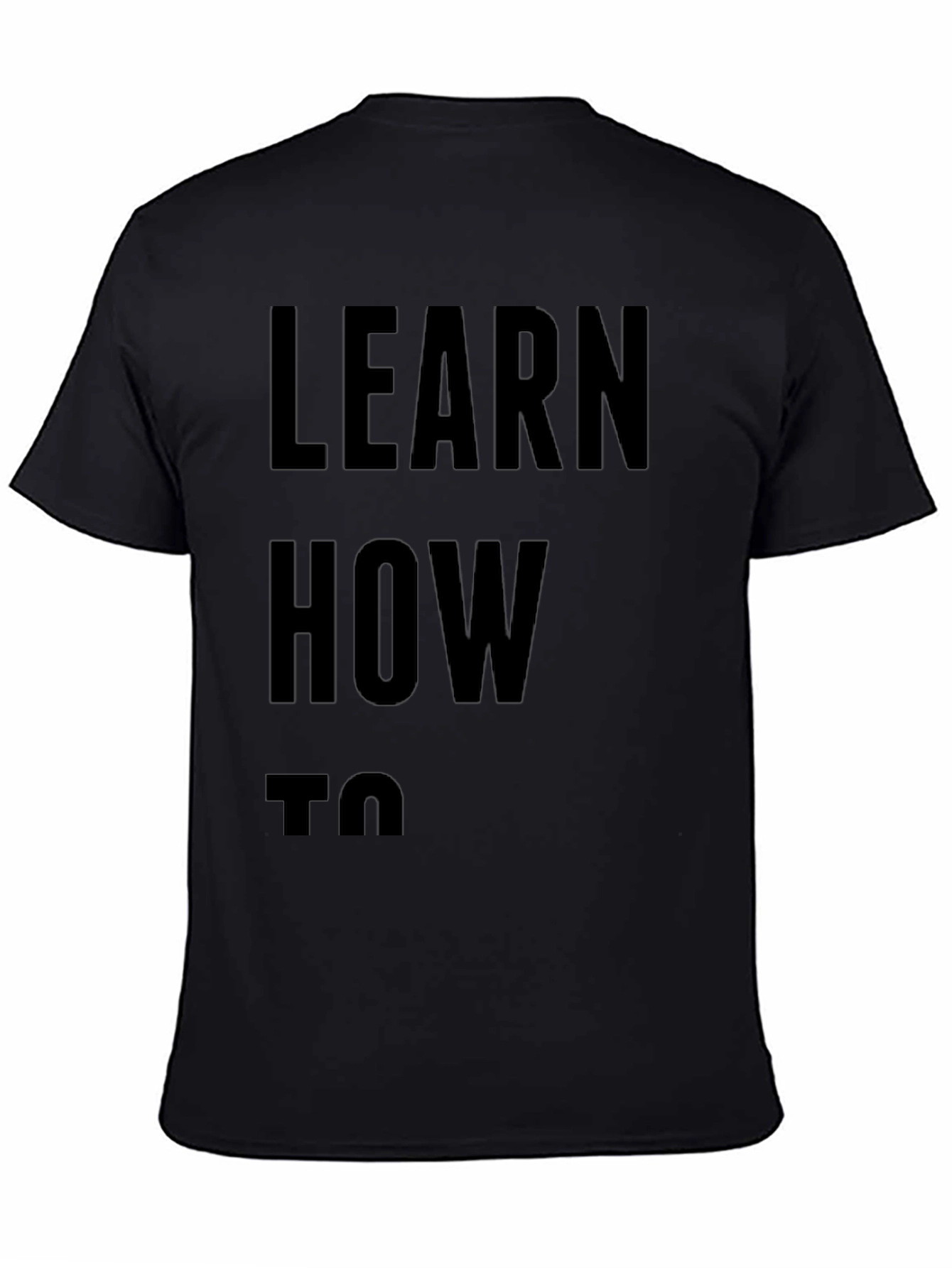 Learn How To T-Shirt - Mens Black Tee