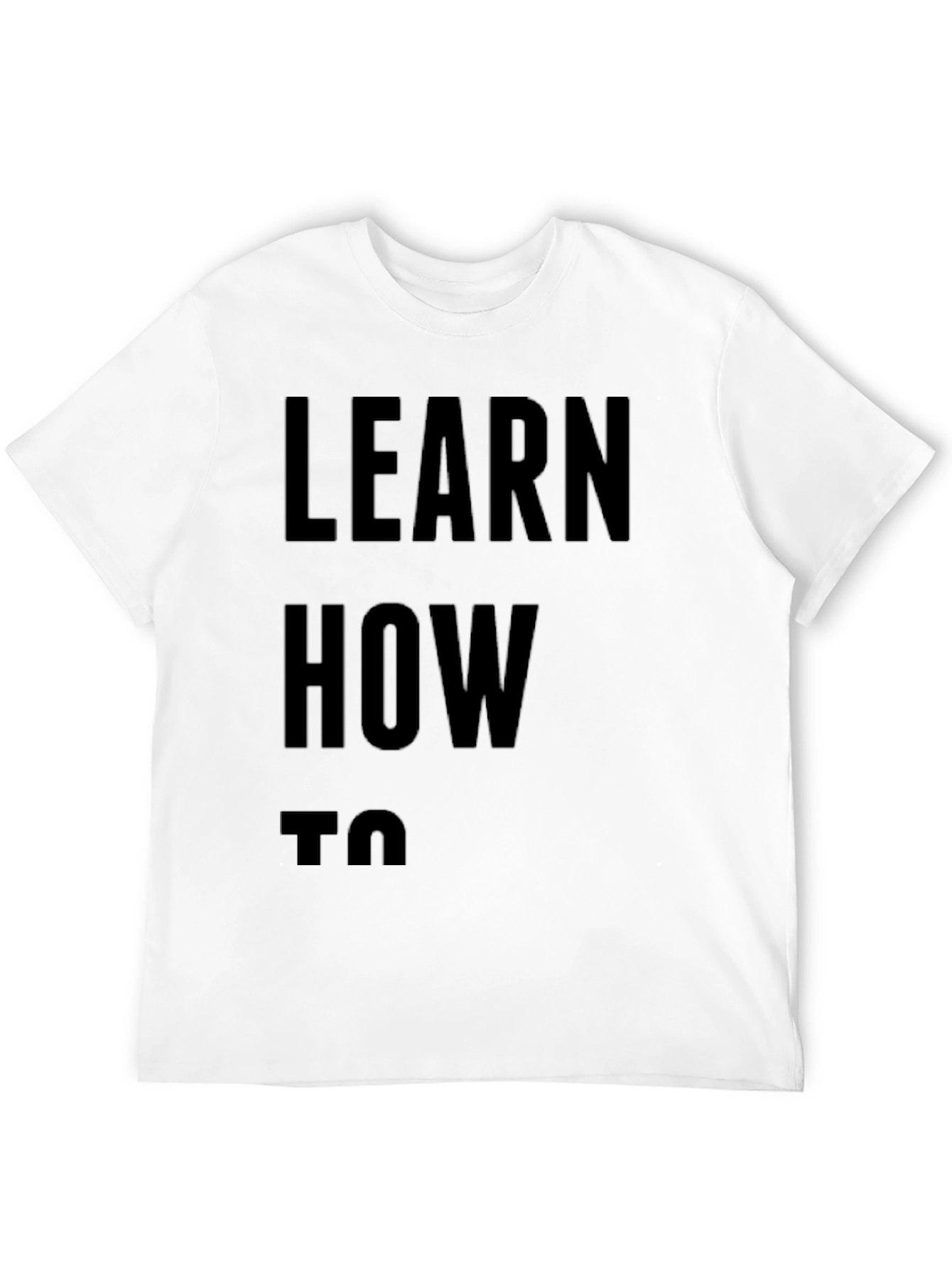 Learn How To T-Shirt - Mens Black Tee