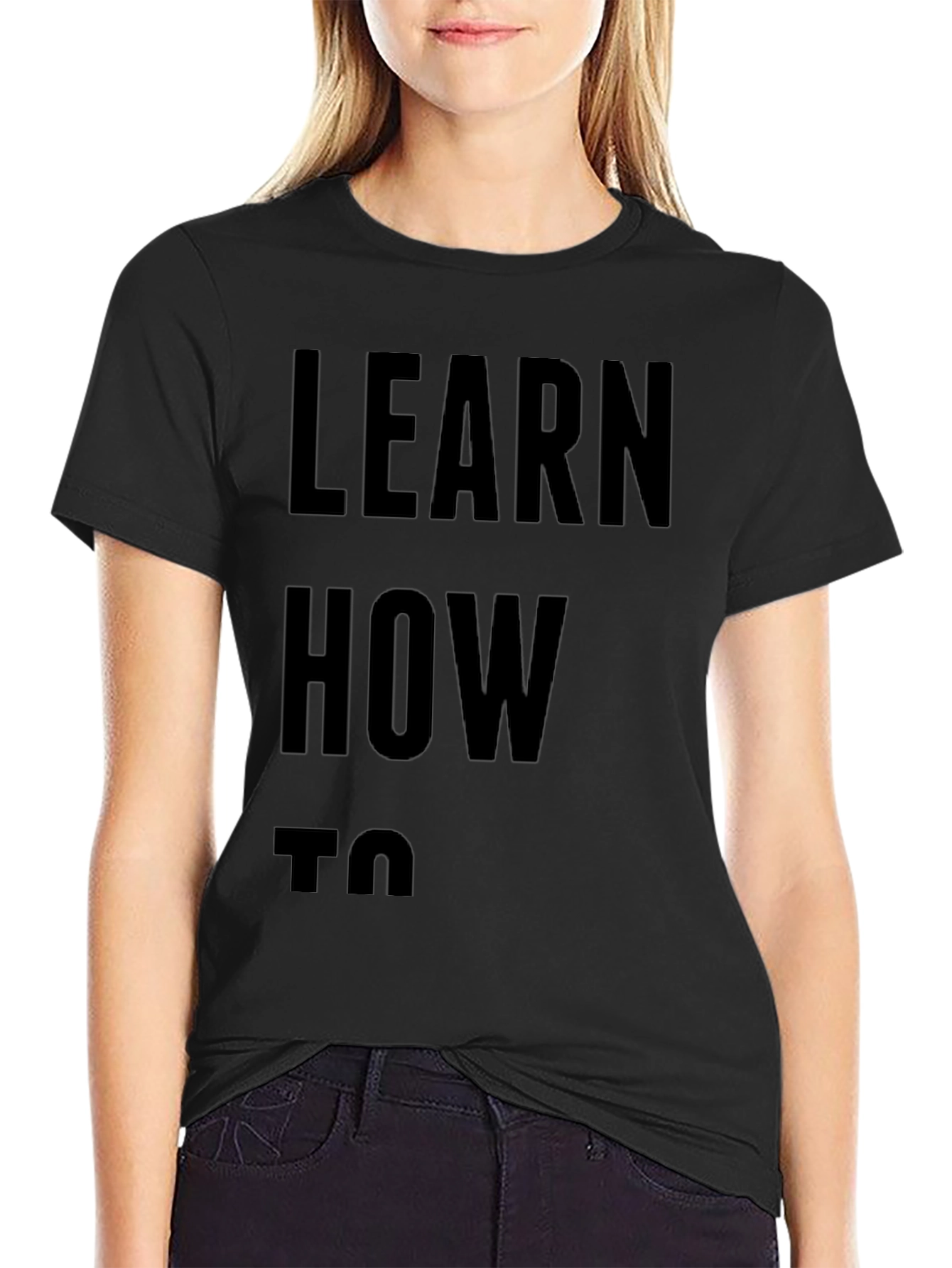 Learn How To T-Shirt - Mens Black Tee