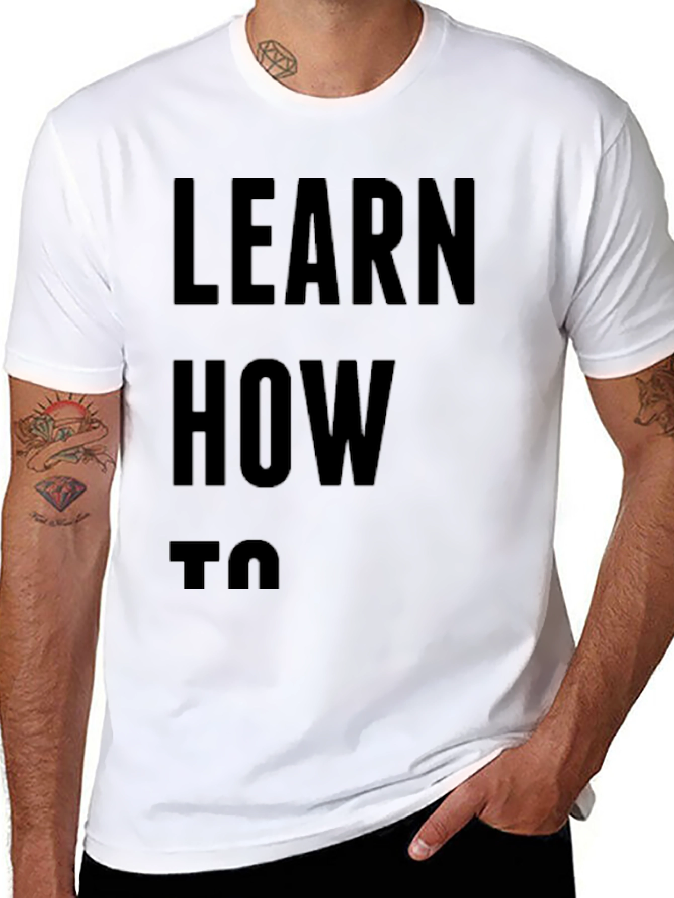 Learn How To T-Shirt - Mens Black Tee