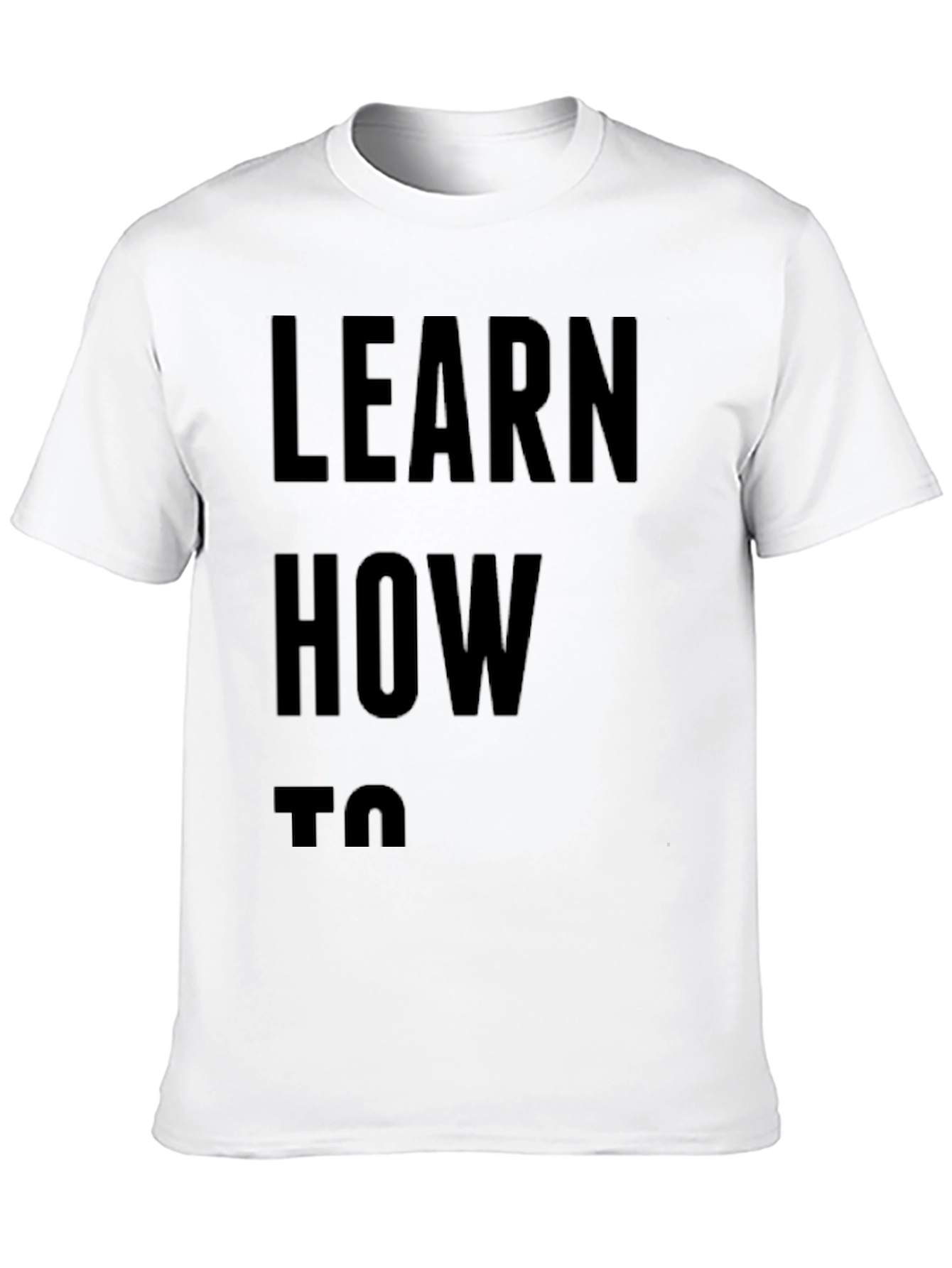 Learn How To T-Shirt - Mens Black Tee