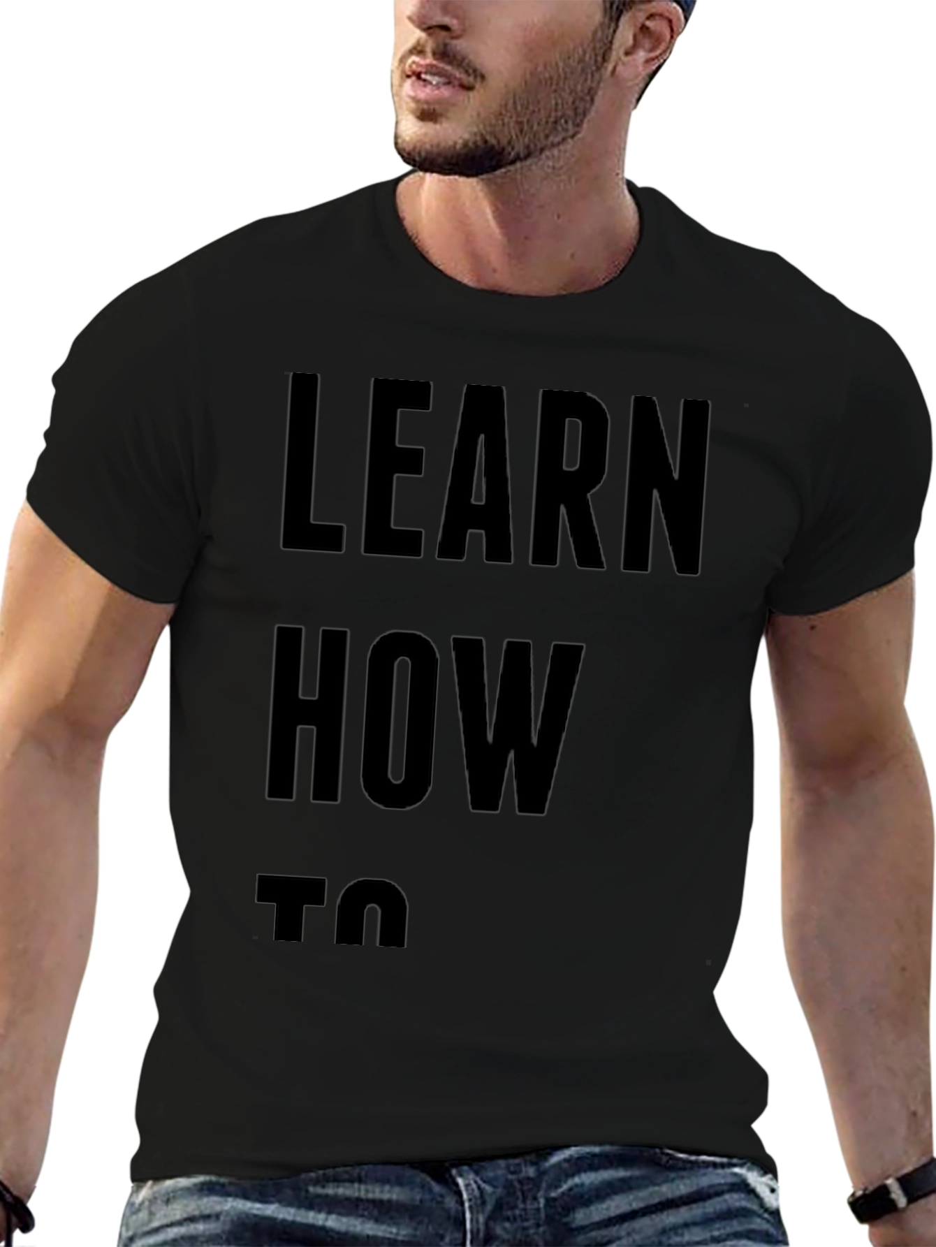 Learn How To T-Shirt - Mens Black Tee