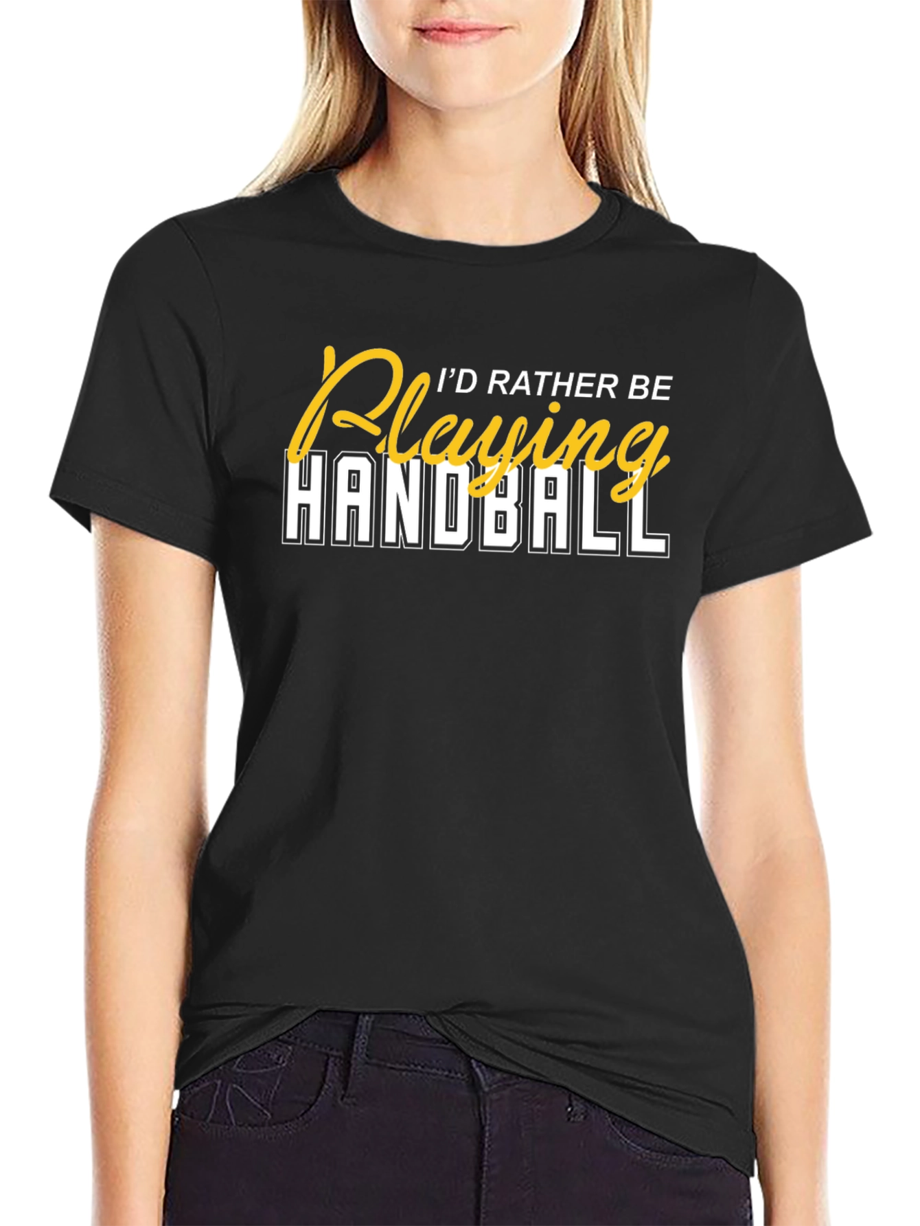 Id Rather Be Playing Handball T-Shirt
