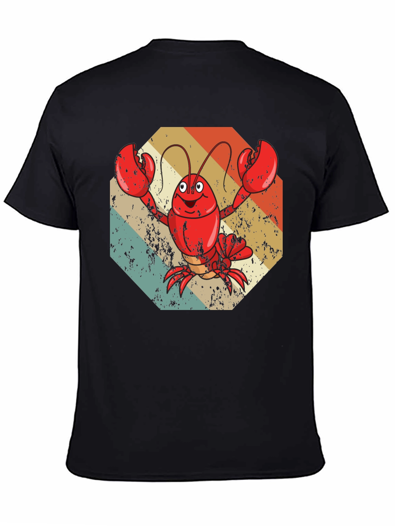 Retro Lobster Graphic Tee - Quirky Cartoon Design