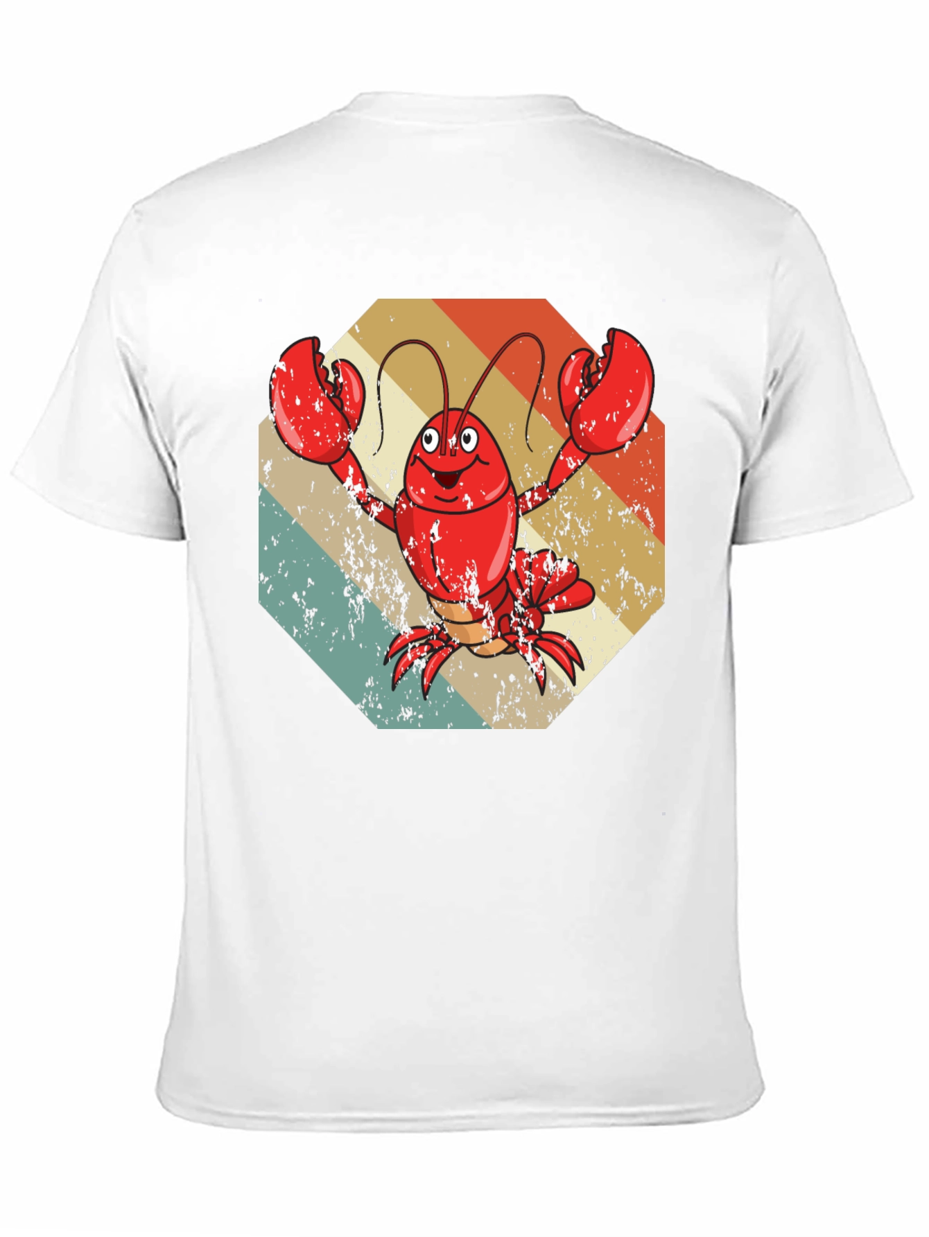 Retro Lobster Graphic Tee - Quirky Cartoon Design