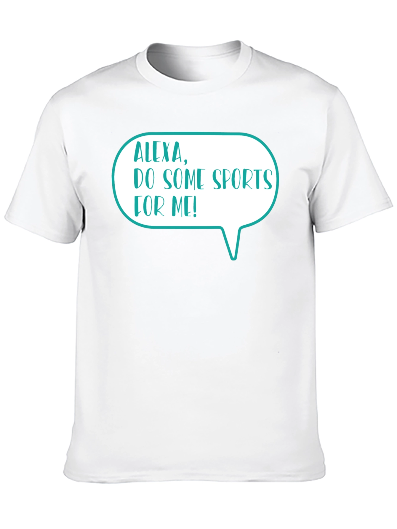 Alexa Do Some Sports Mens Black T-Shirt