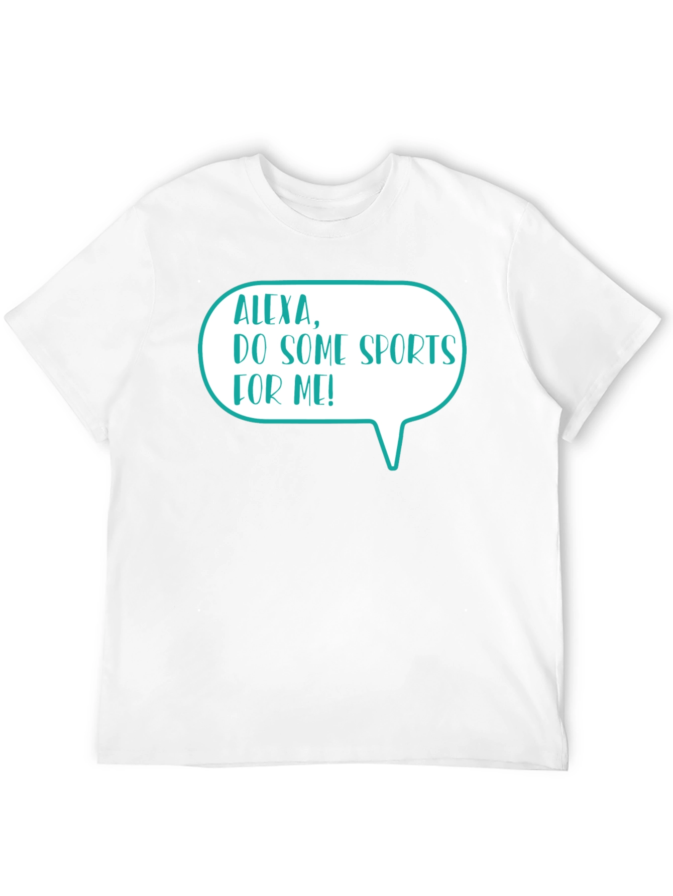 Alexa Do Some Sports Mens Black T-Shirt