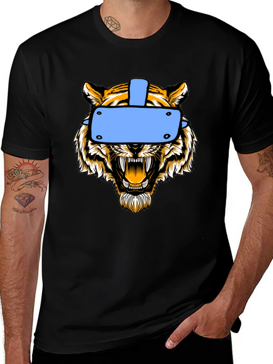 Tiger VR Headset Graphic Tee - Black