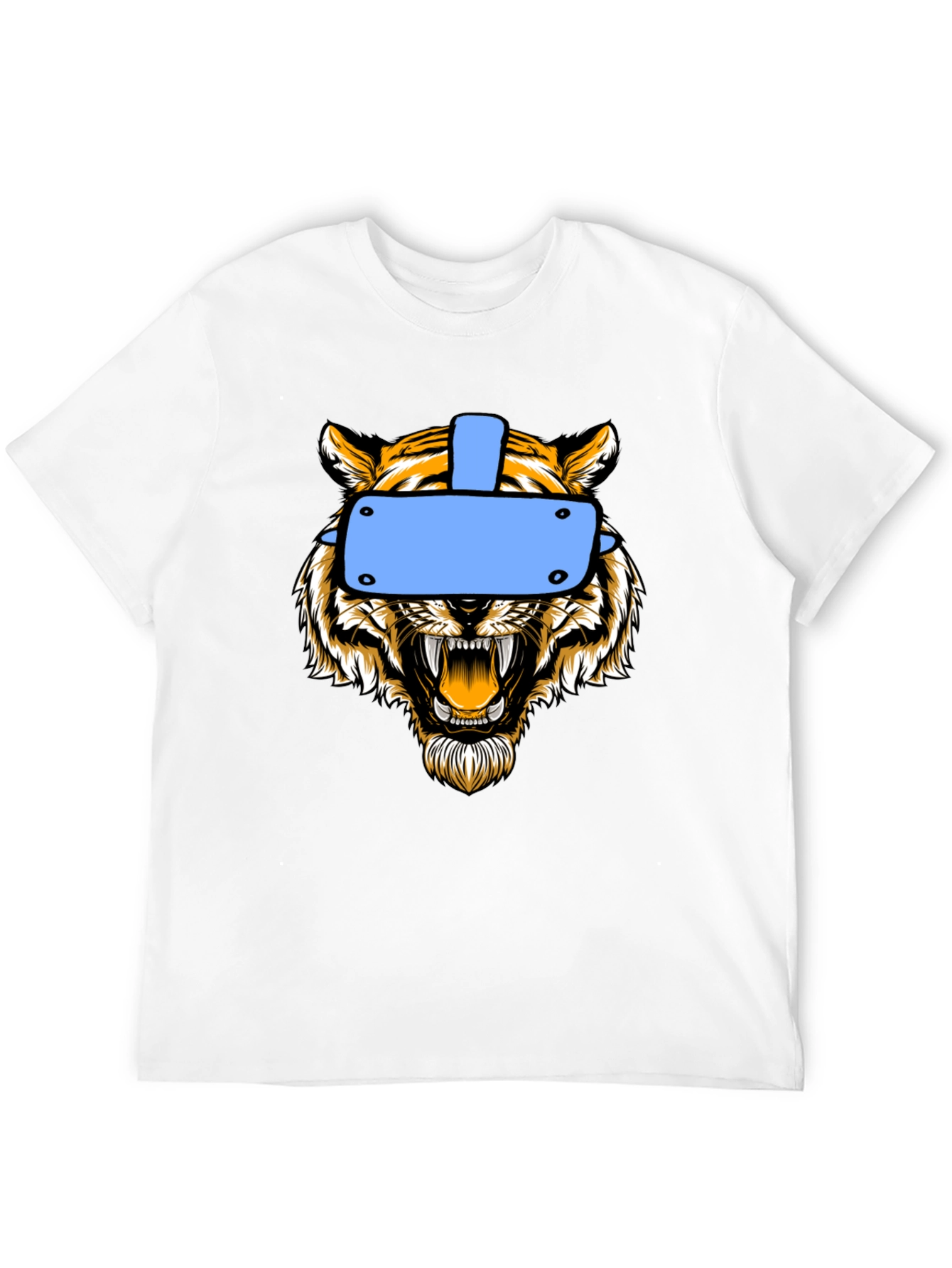 Tiger VR Headset Graphic Tee - Black