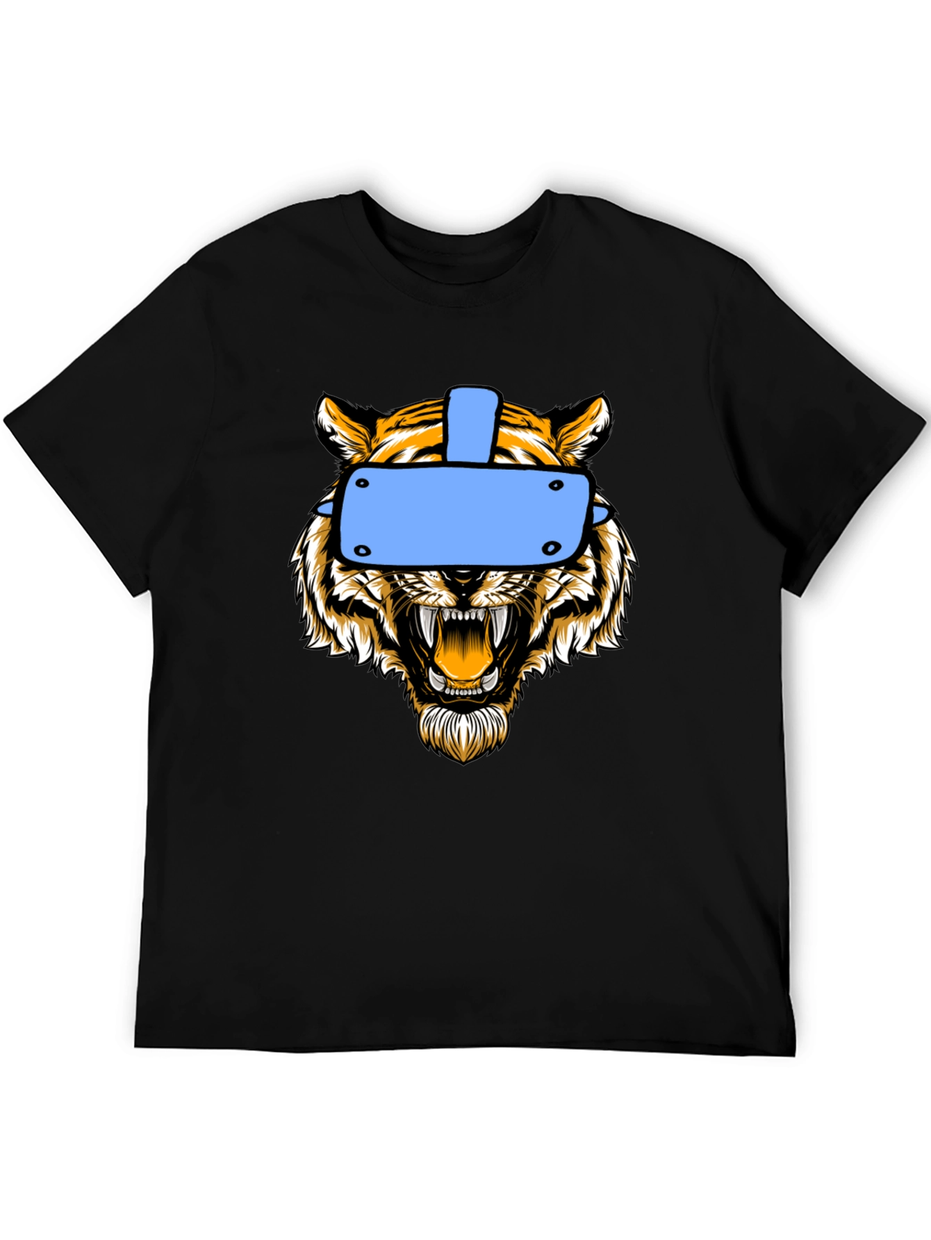 Tiger VR Headset Graphic Tee - Black