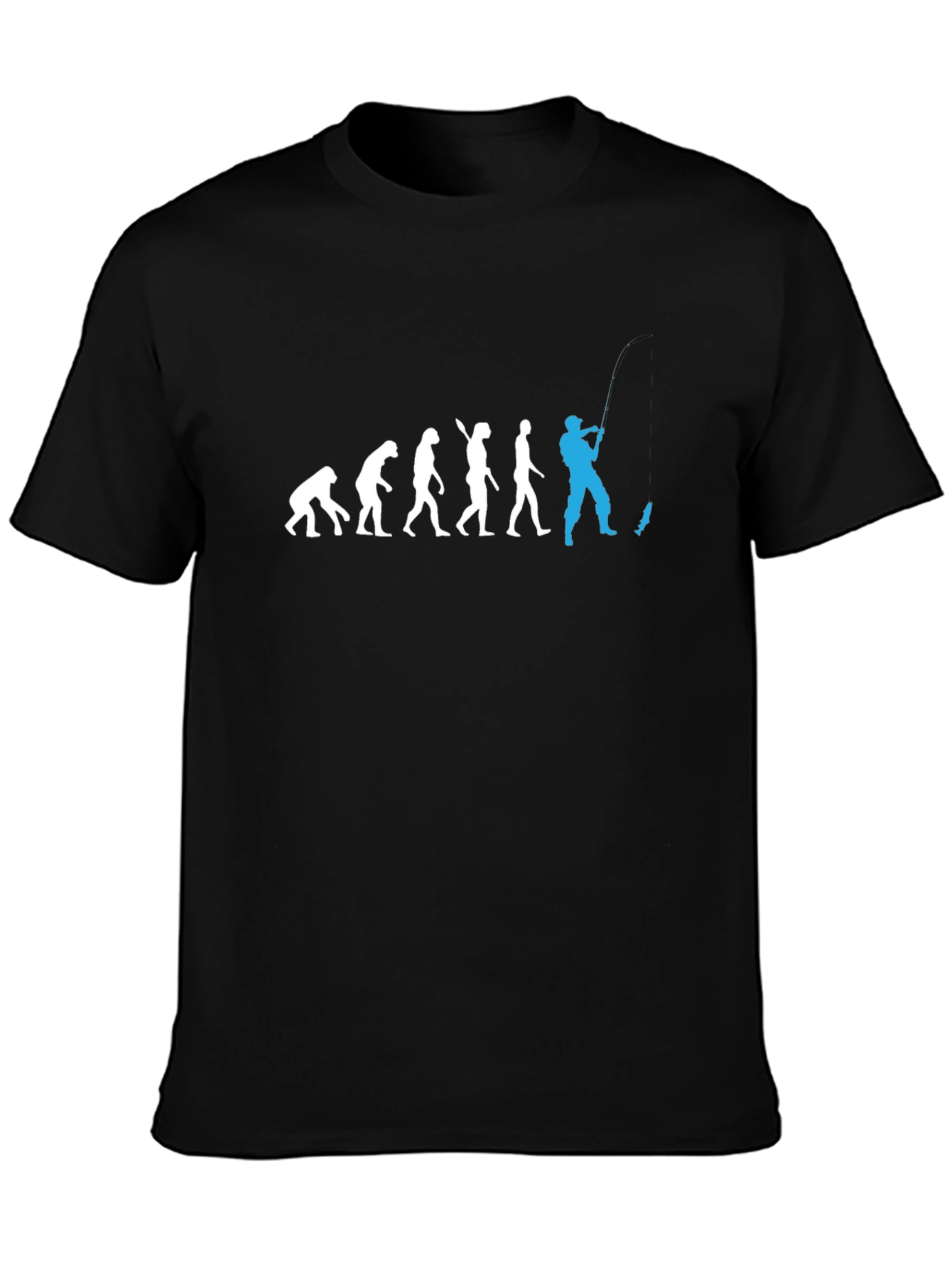Evolution of Fishing Mens T-Shirt