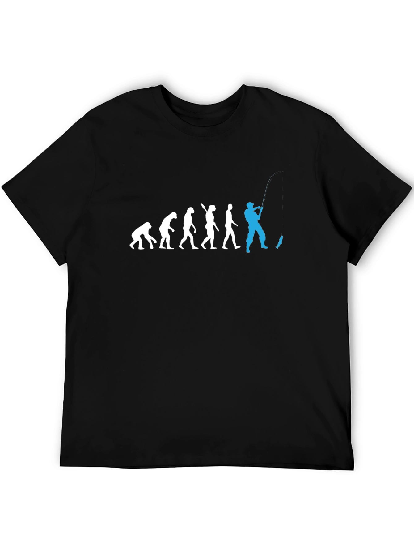 Evolution of Fishing Mens T-Shirt