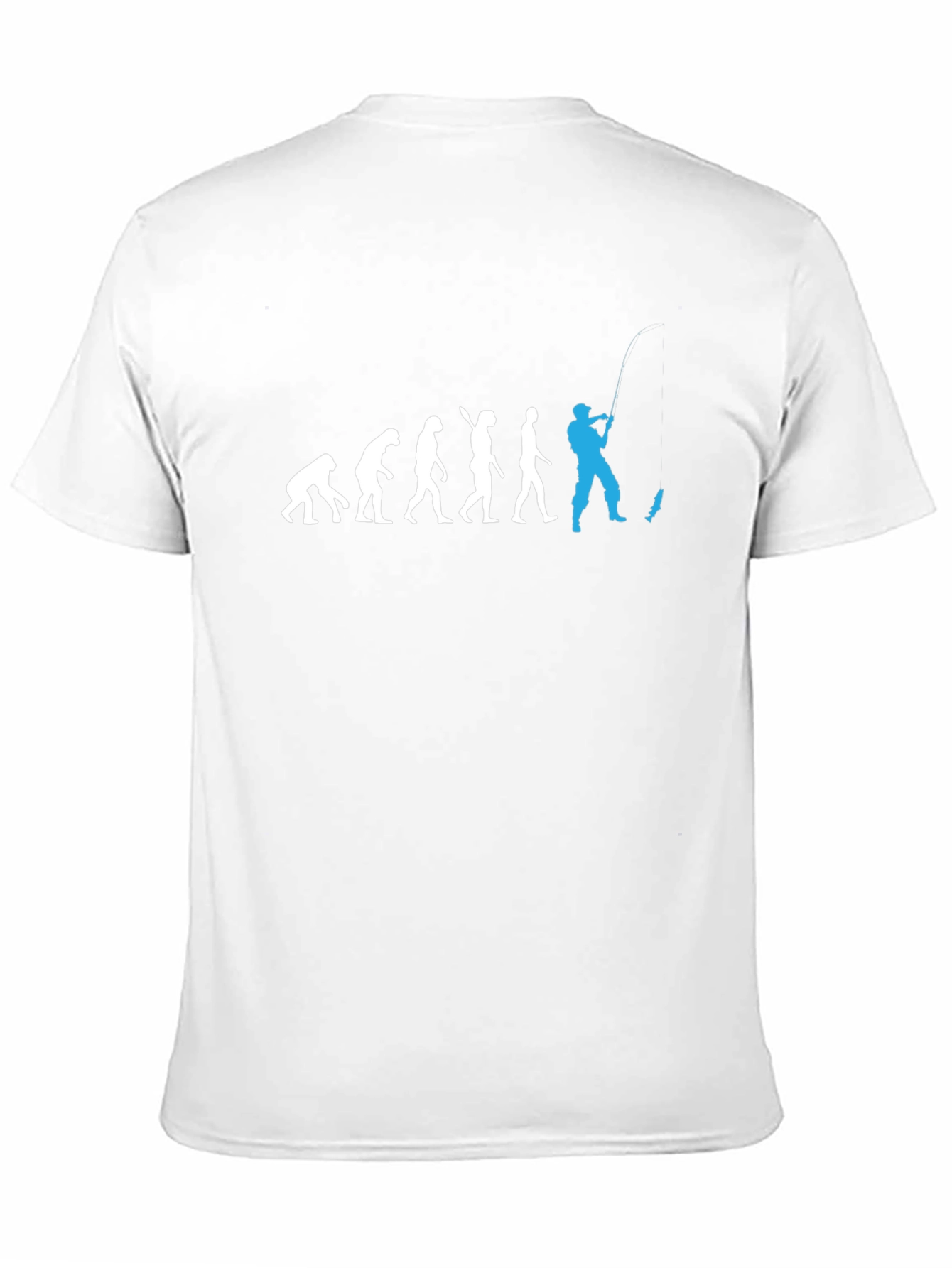 Evolution of Fishing Mens T-Shirt