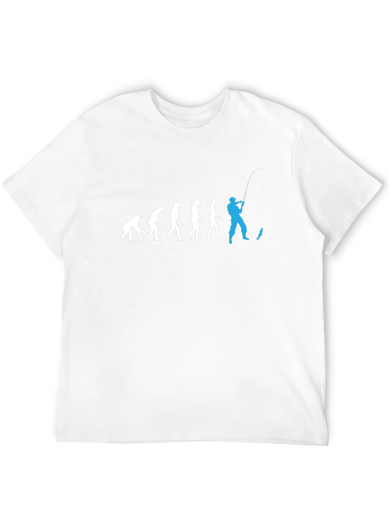 Evolution of Fishing Mens T-Shirt