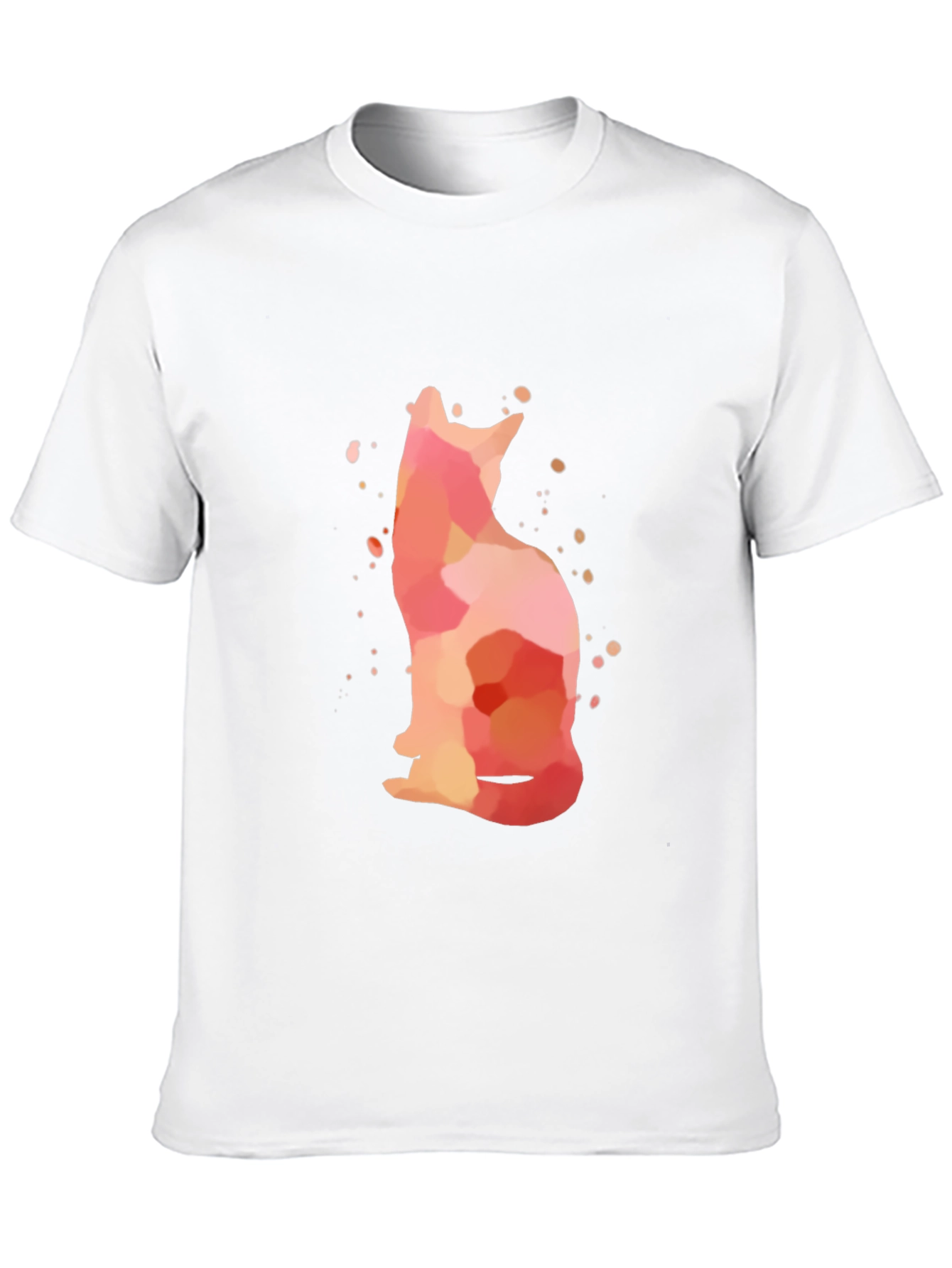 Watercolor Cat Graphic T-Shirt
