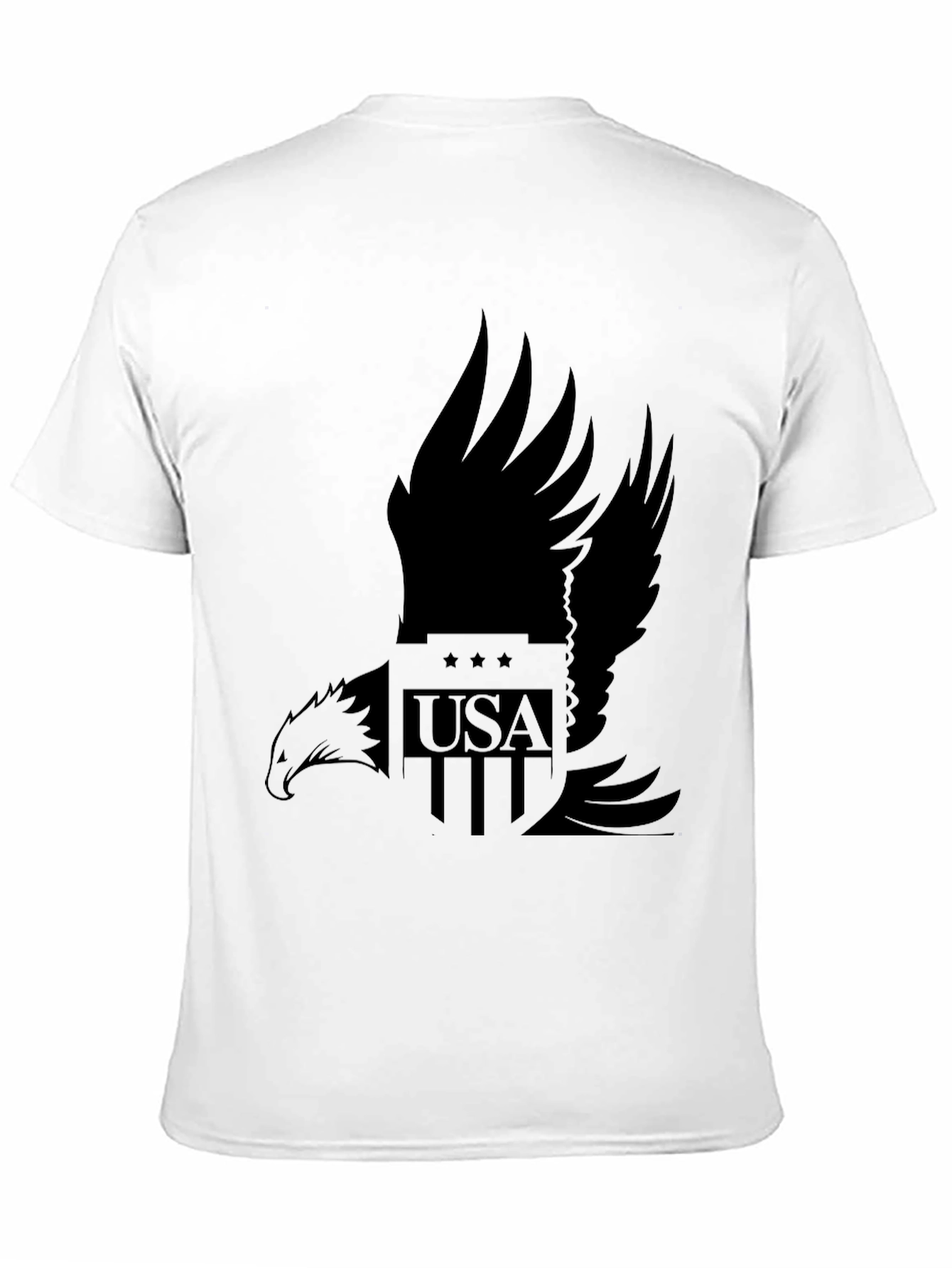 USA Eagle Graphic T-Shirt - Black