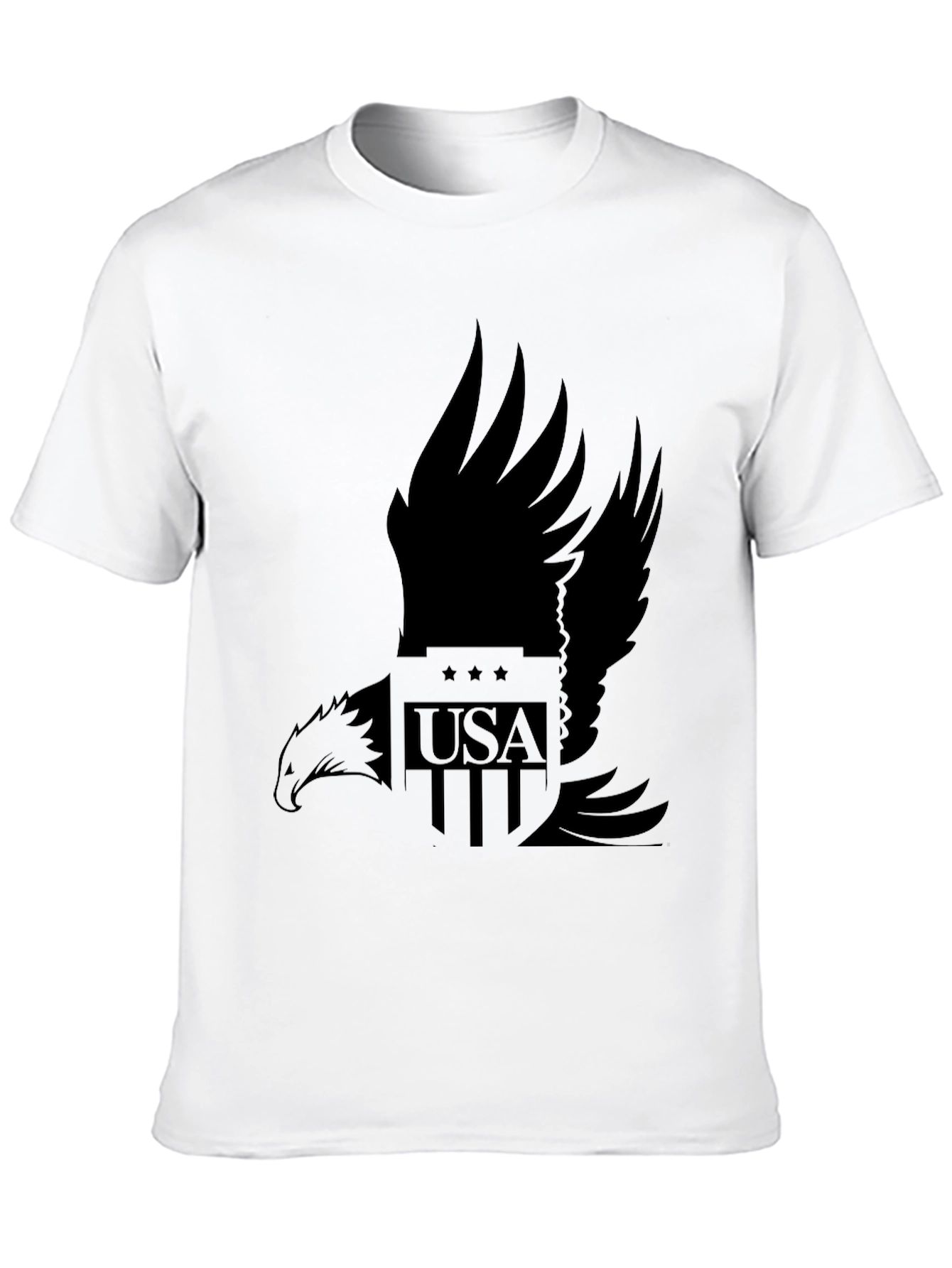 USA Eagle Graphic T-Shirt - Black