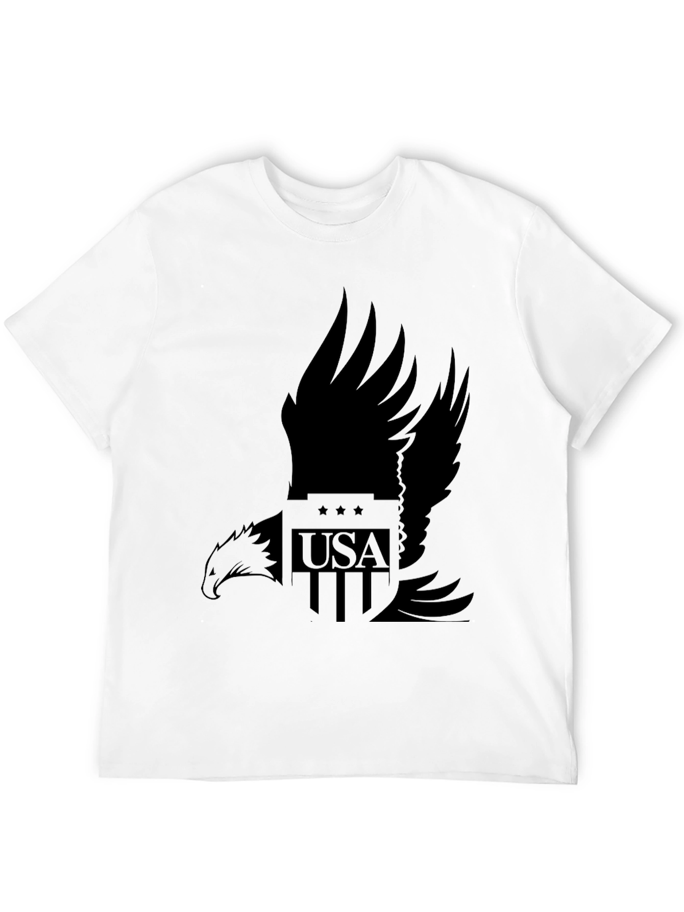 USA Eagle Graphic T-Shirt - Black