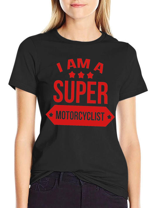 Super Motorcyclist Graphic Tee - Black