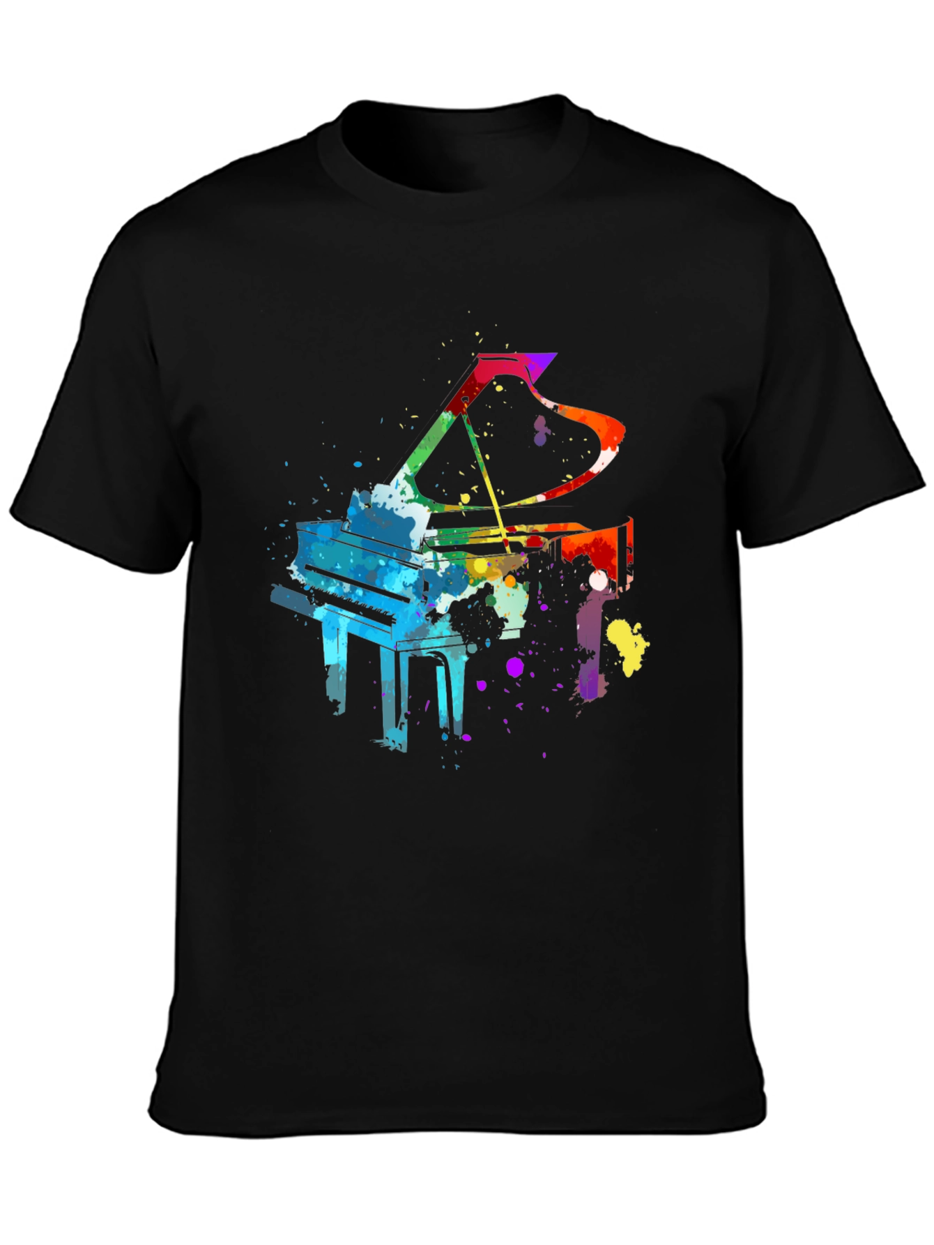 Watercolor Piano Graphic Tee