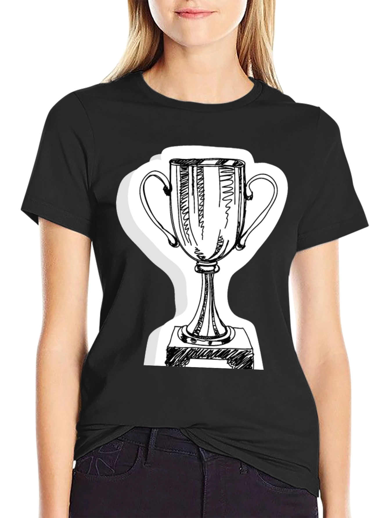 Trophy Graphic T-Shirt - Black Tee