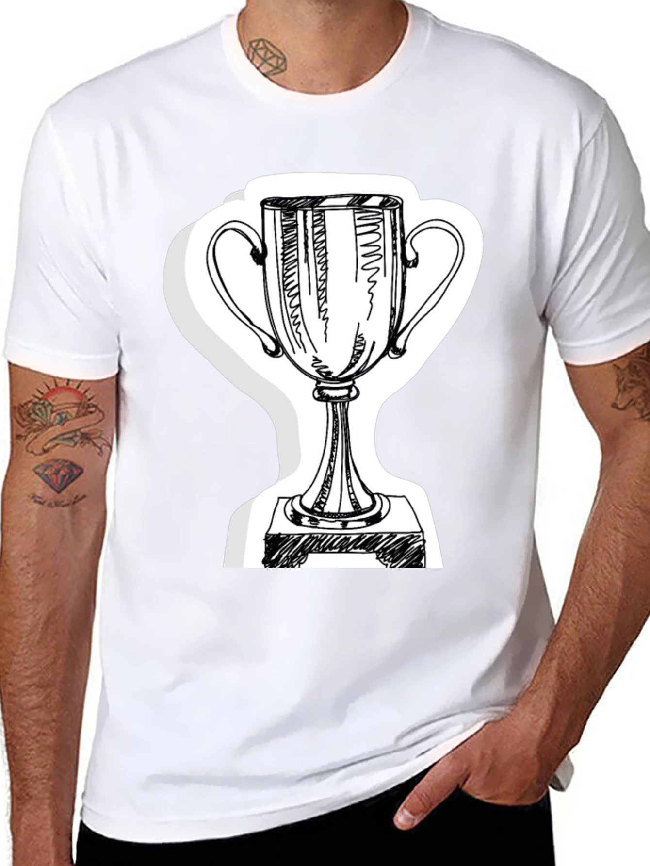 Trophy Graphic T-Shirt - Black Tee