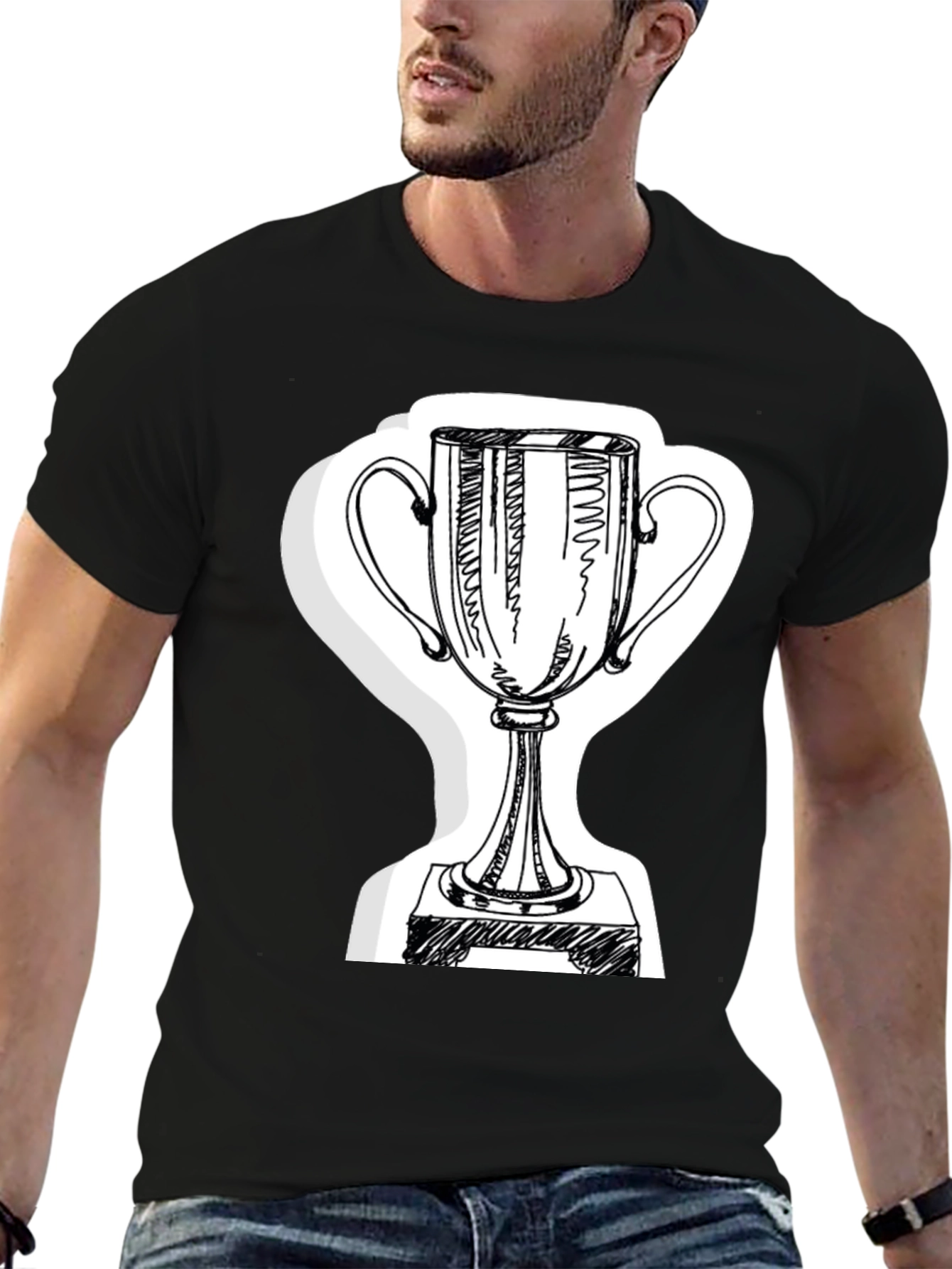 Trophy Graphic T-Shirt - Black Tee