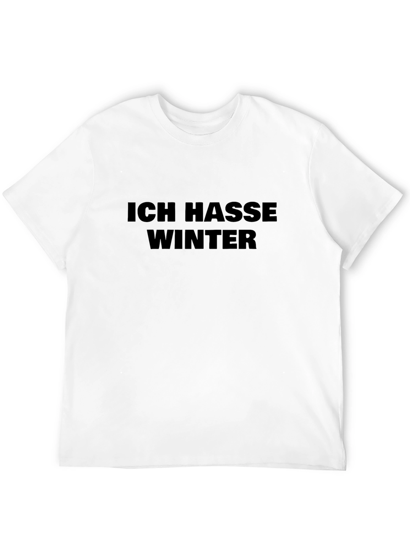 Ich Hasse Winter T-Shirt - Black German Text Tee