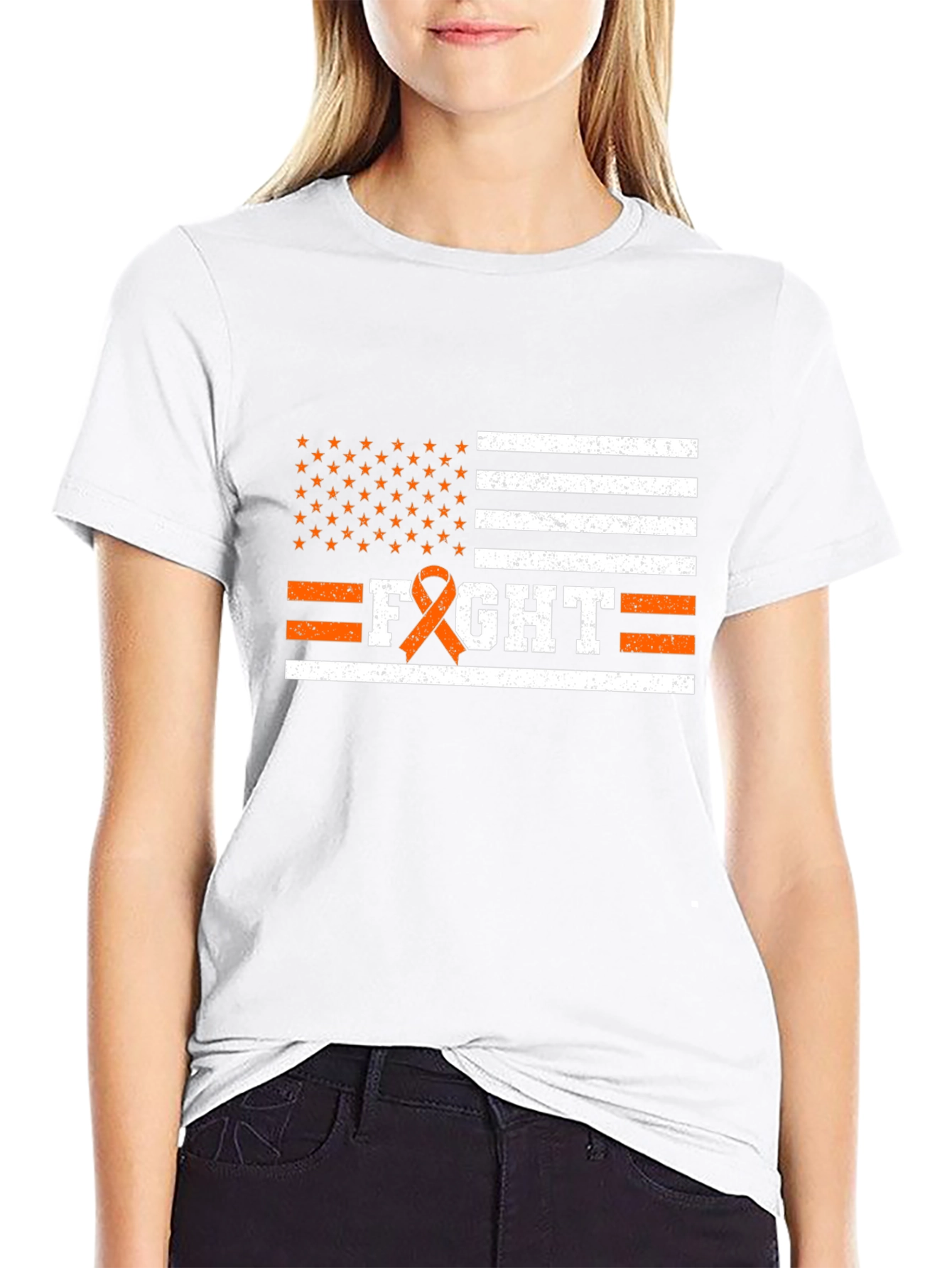 Fight Cancer Awareness T-Shirt Black