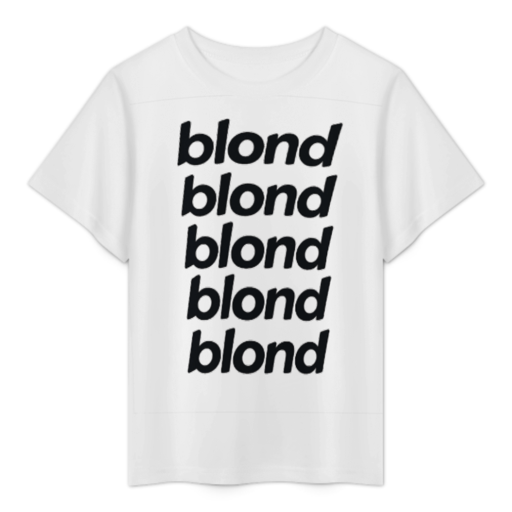 Blond Minimalist Typography Graphic T-Shirt | Retro Aesthetic Unisex Tee(z1205)