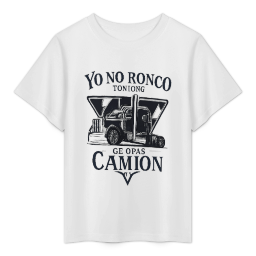 Big Rig Trucker Graphic Tee – “Yo No Ronco, Yo Sueño”(z1199)