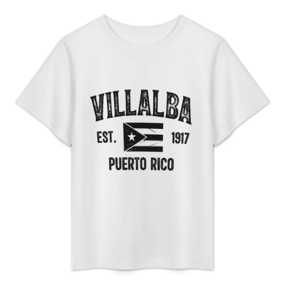 Villalba Puerto Rico Est. 1917 Vintage Heritage Graphic Tee(z1210)