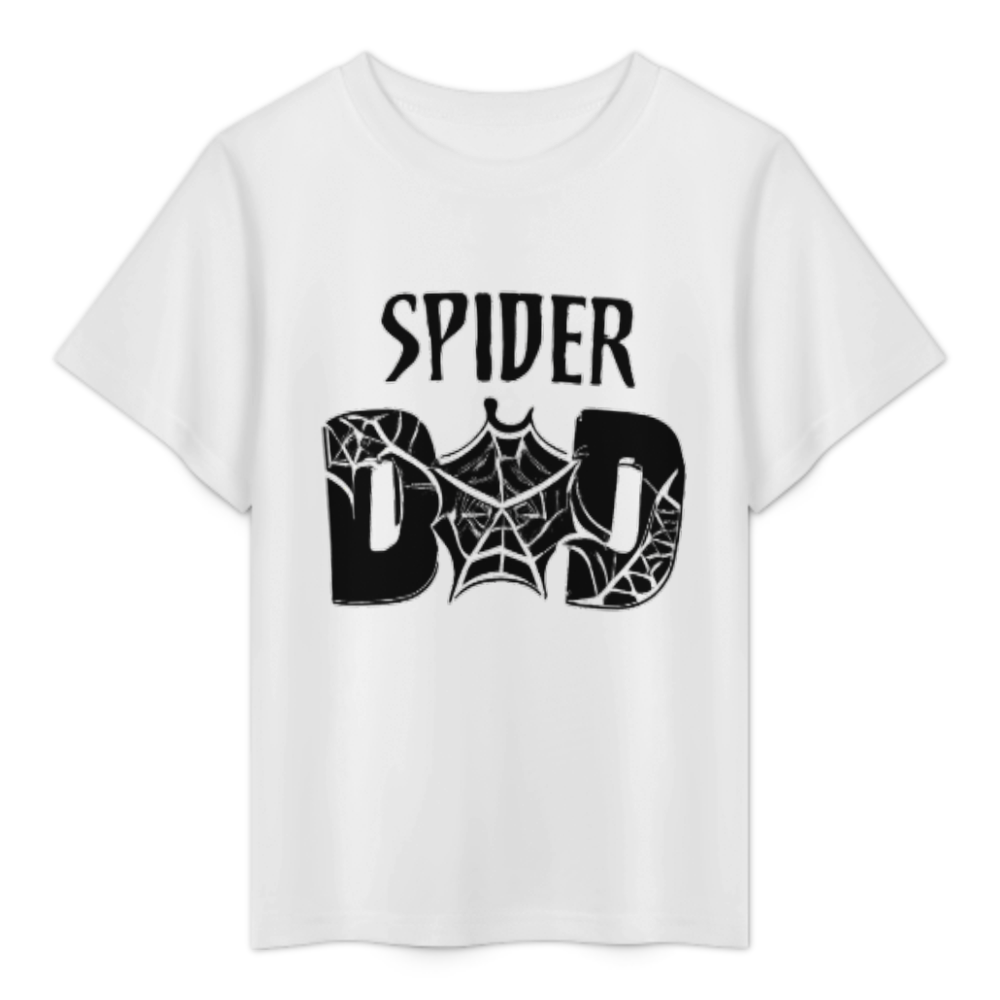 Spider Dad Halloween Graphic T-Shirt | Funny Superhero Father Gift Tee(z1202)