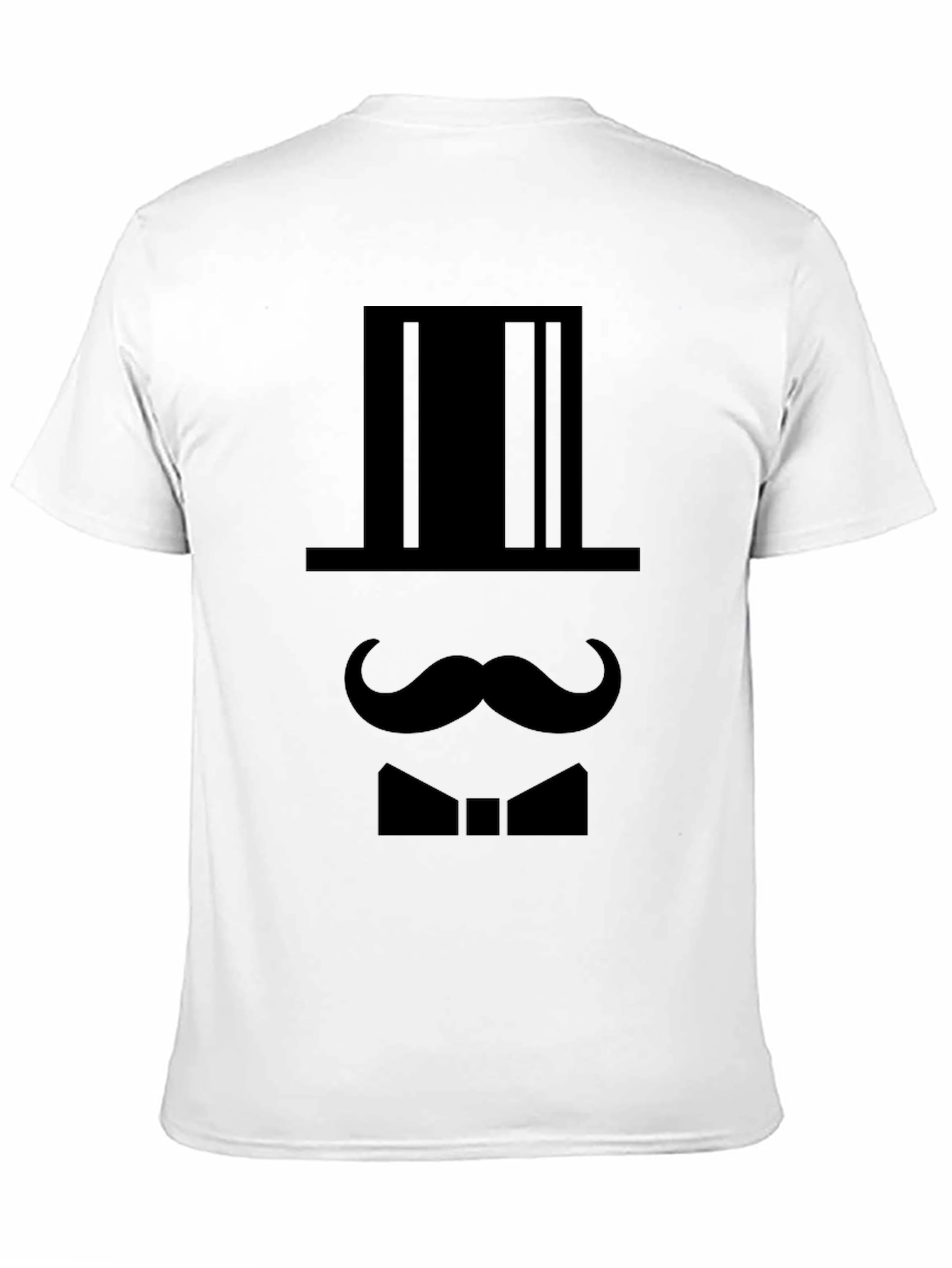 Gentleman Silhouette Graphic T-Shirt - Black